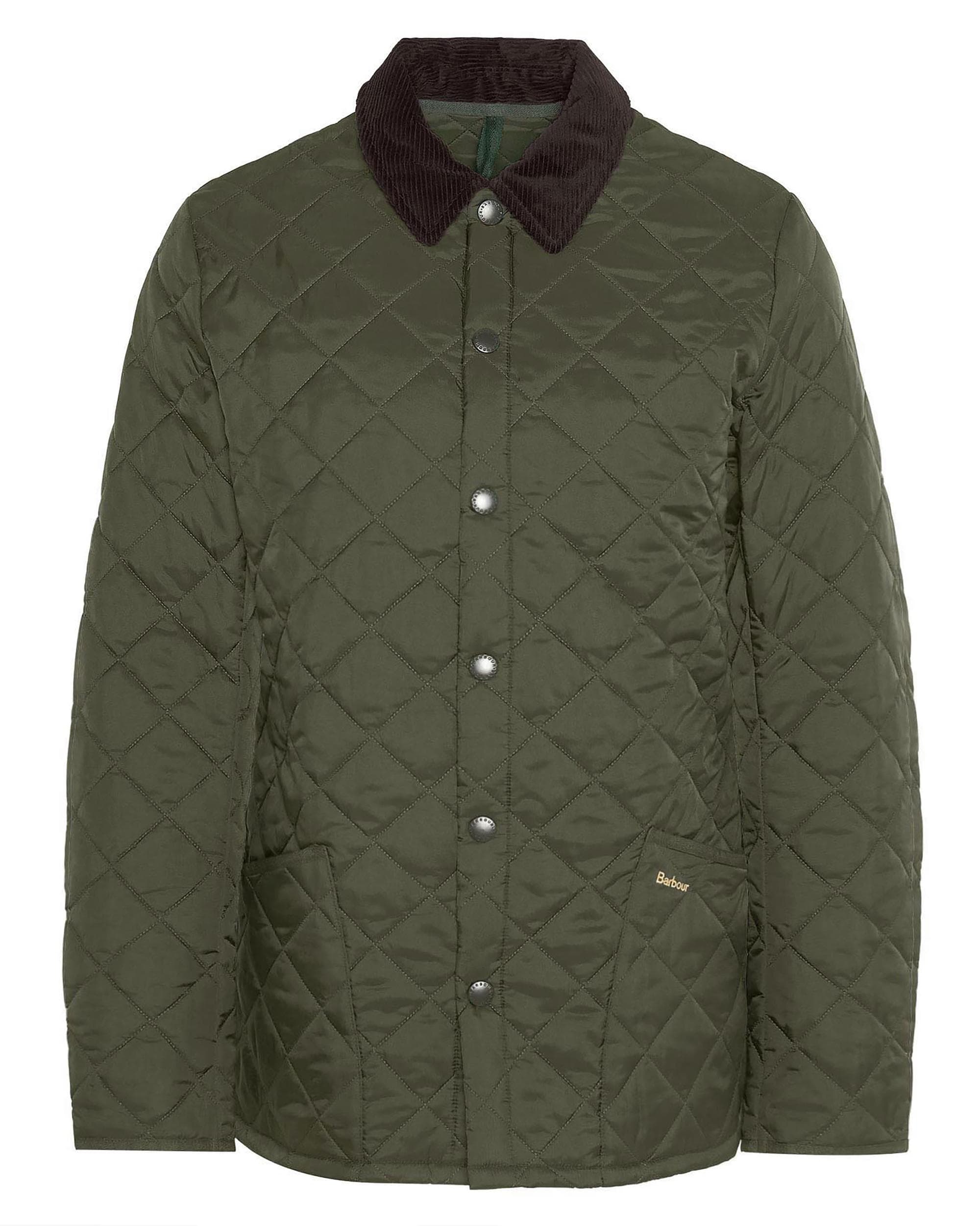 Barbour Heritage Liddesdale Quilted Mens Jacket - Olive - Image 8