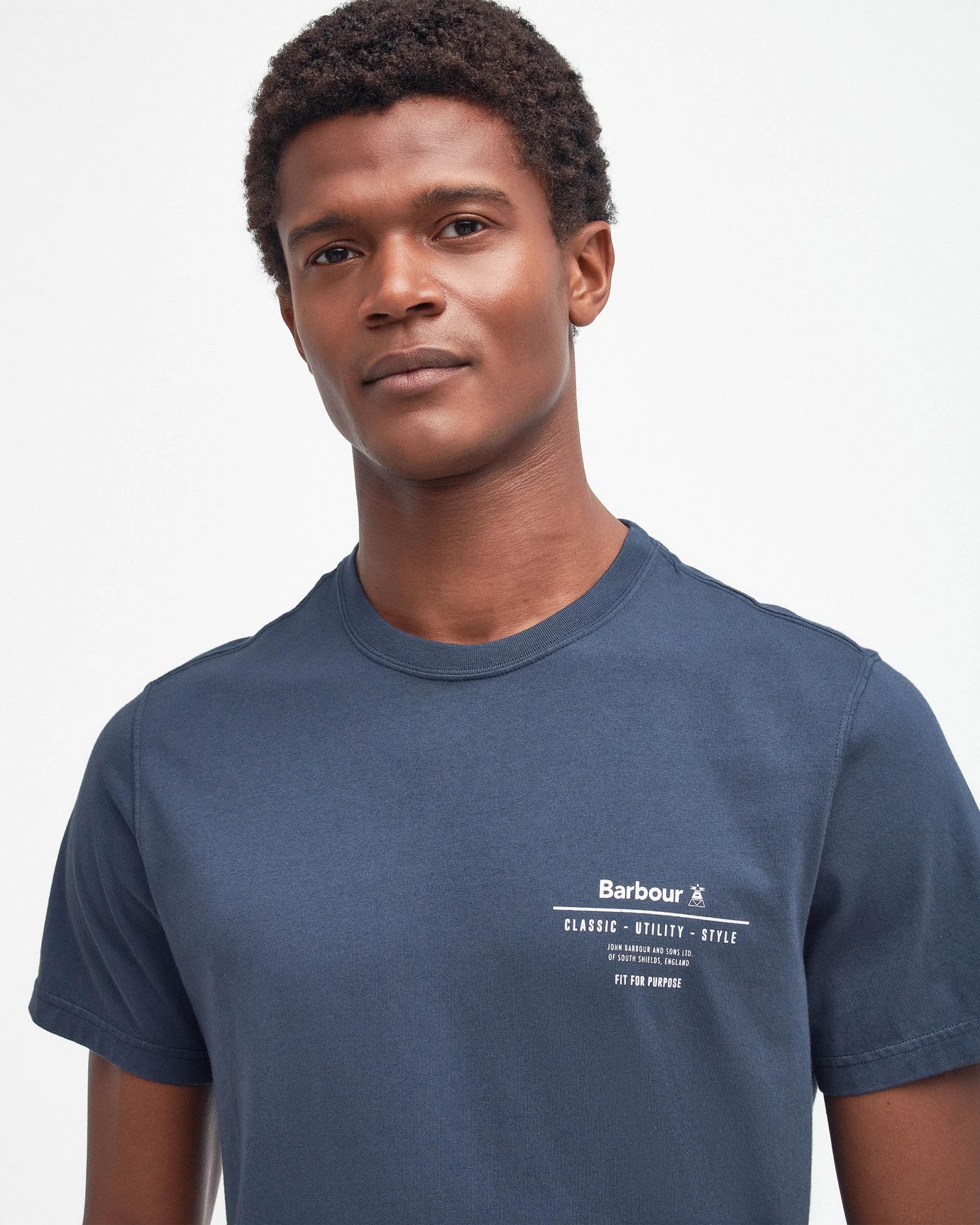 Barbour Hickling Mens T-Shirt - Navy - Image 4
