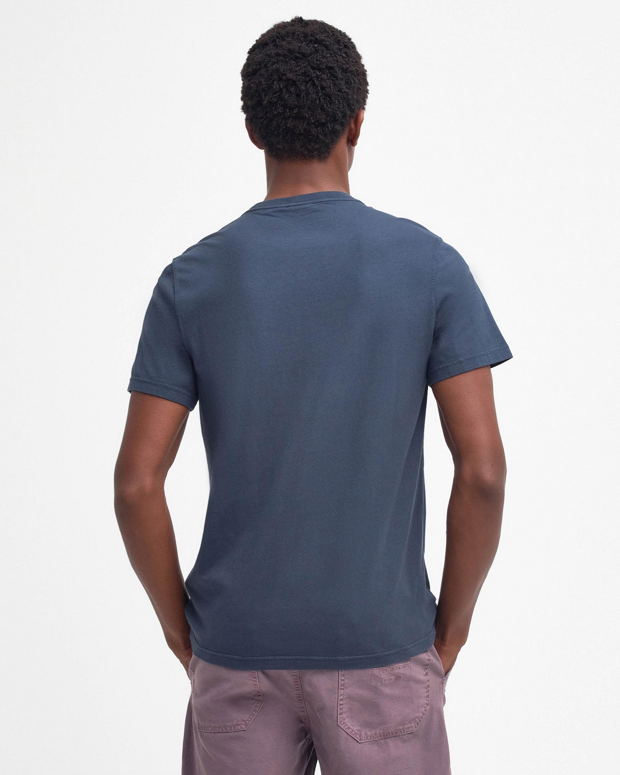 Barbour Hickling Mens T-Shirt - Navy - Image 5