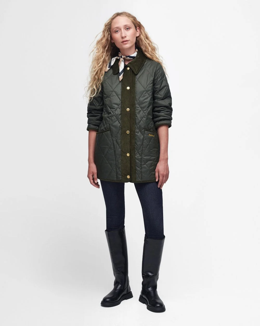 Barbour Highcliffe Womens Oversized Quitled Jacket - Image 3