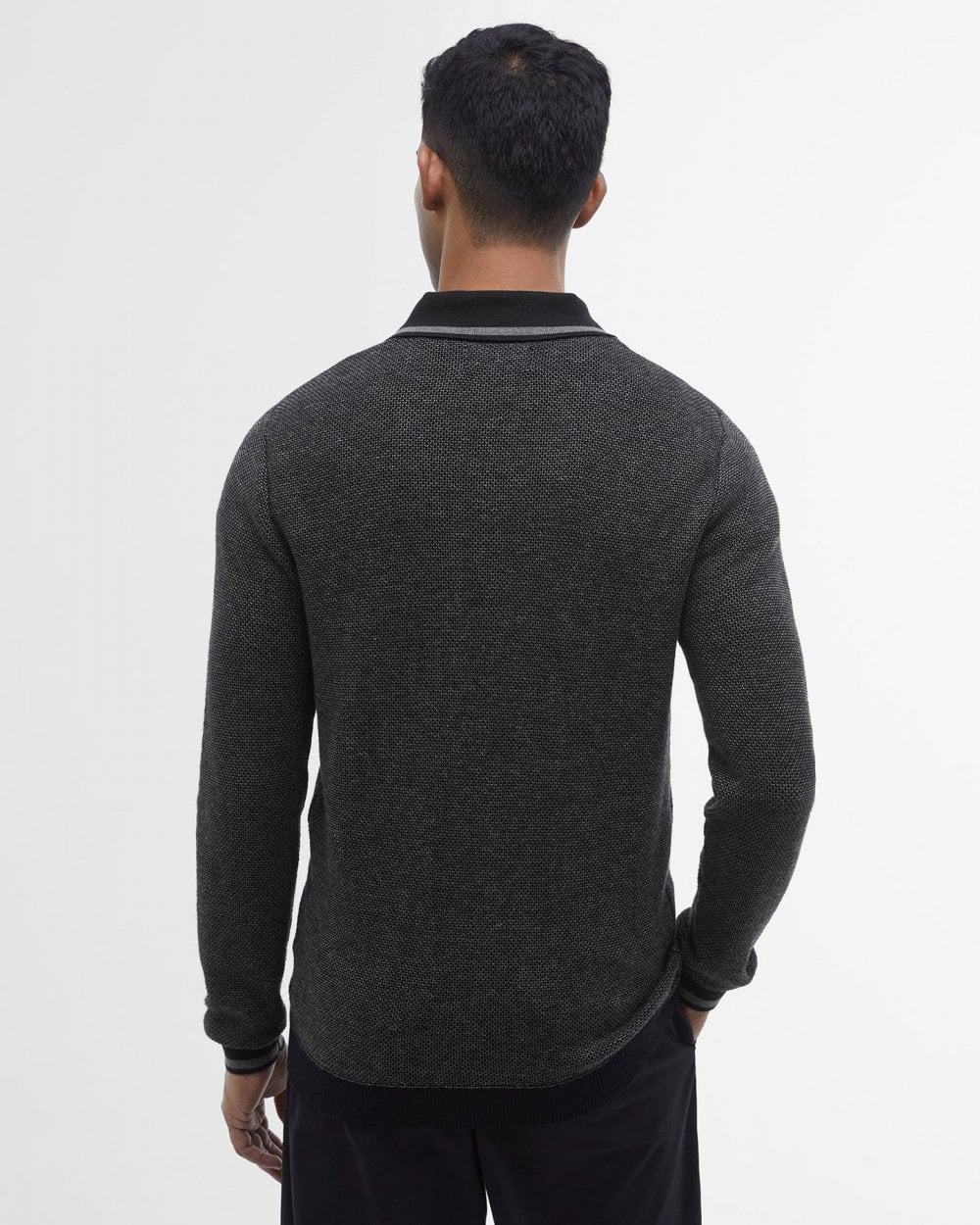 Barbour Hilden Mens Long Sleeve Knitted Polo Shirt - Image 6