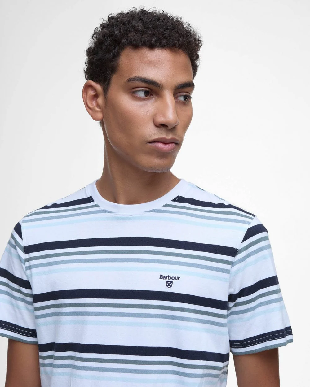 Barbour Houstead Mens T-Shirt - White - Image 4
