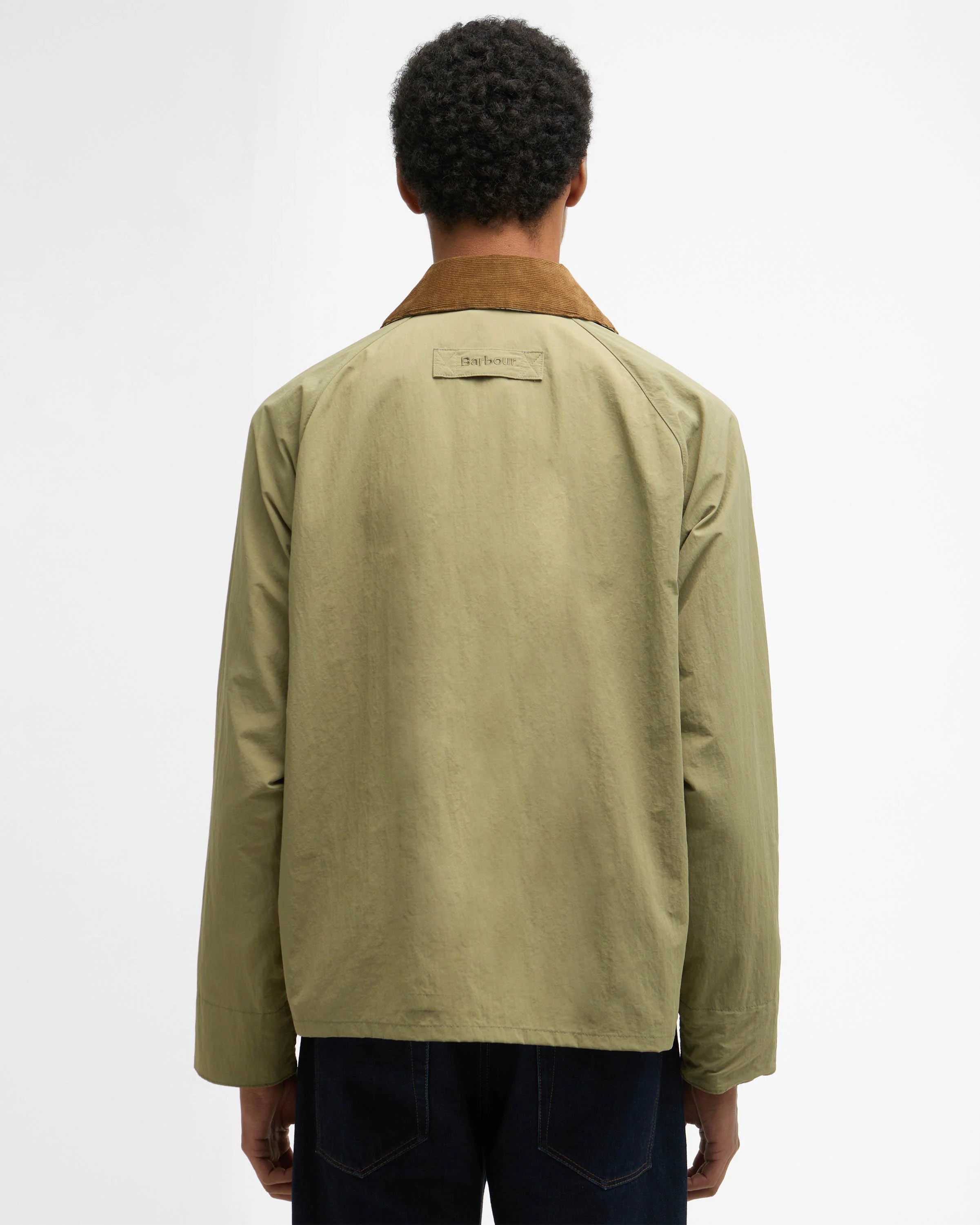 Barbour Icons Spey Mens Casual Jacket - Bleached Olive - Image 3