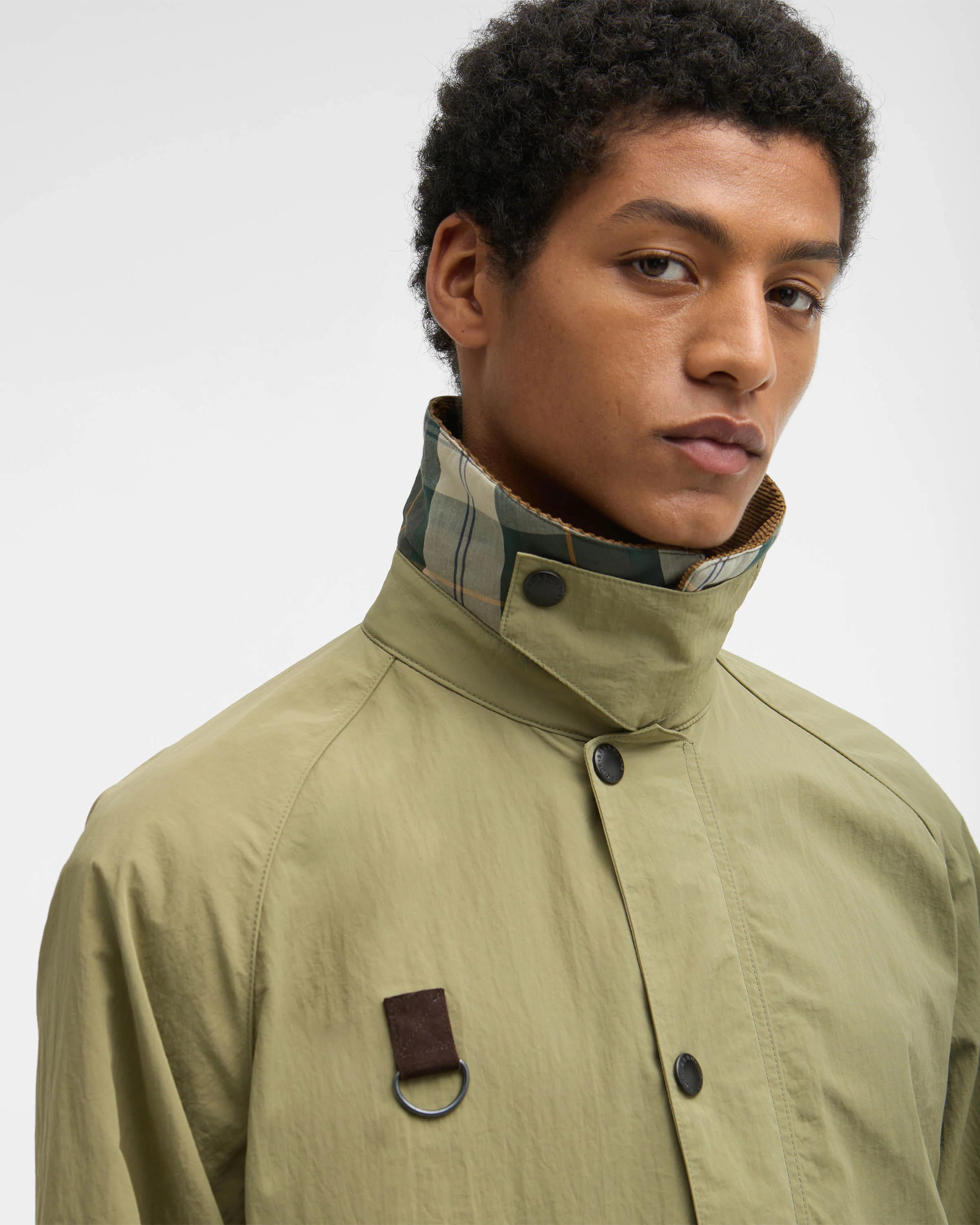 Barbour Icons Spey Mens Casual Jacket - Bleached Olive - Image 4