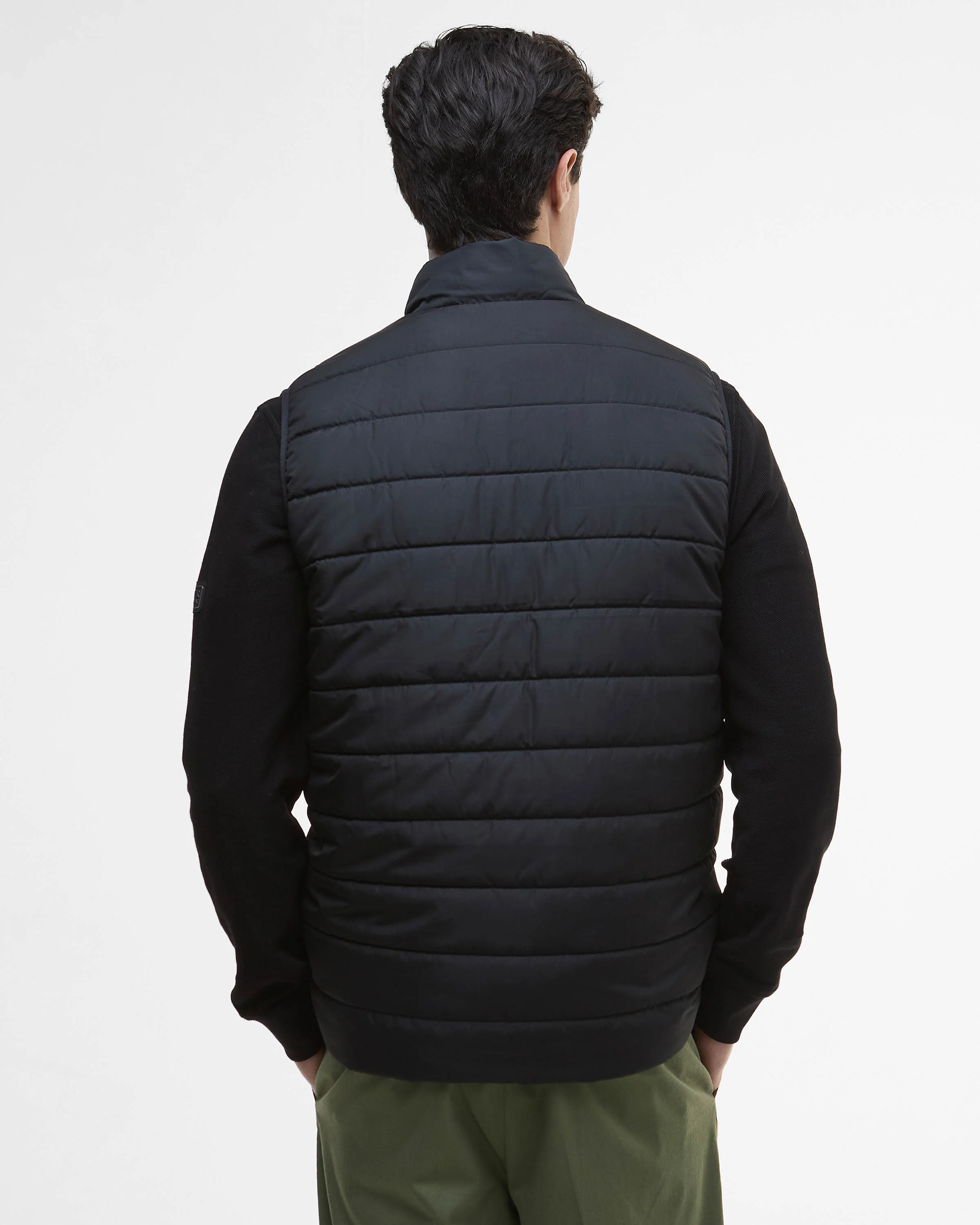 Barbour International Aldon Mens Quilted Gilet - Black - Image 3