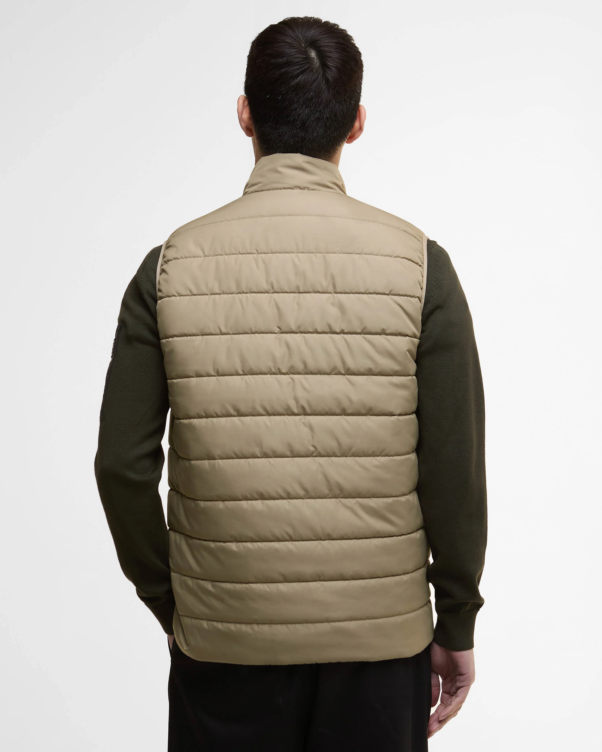 Barbour International Aldon Mens Quilted Gilet - Brindle - Image 7