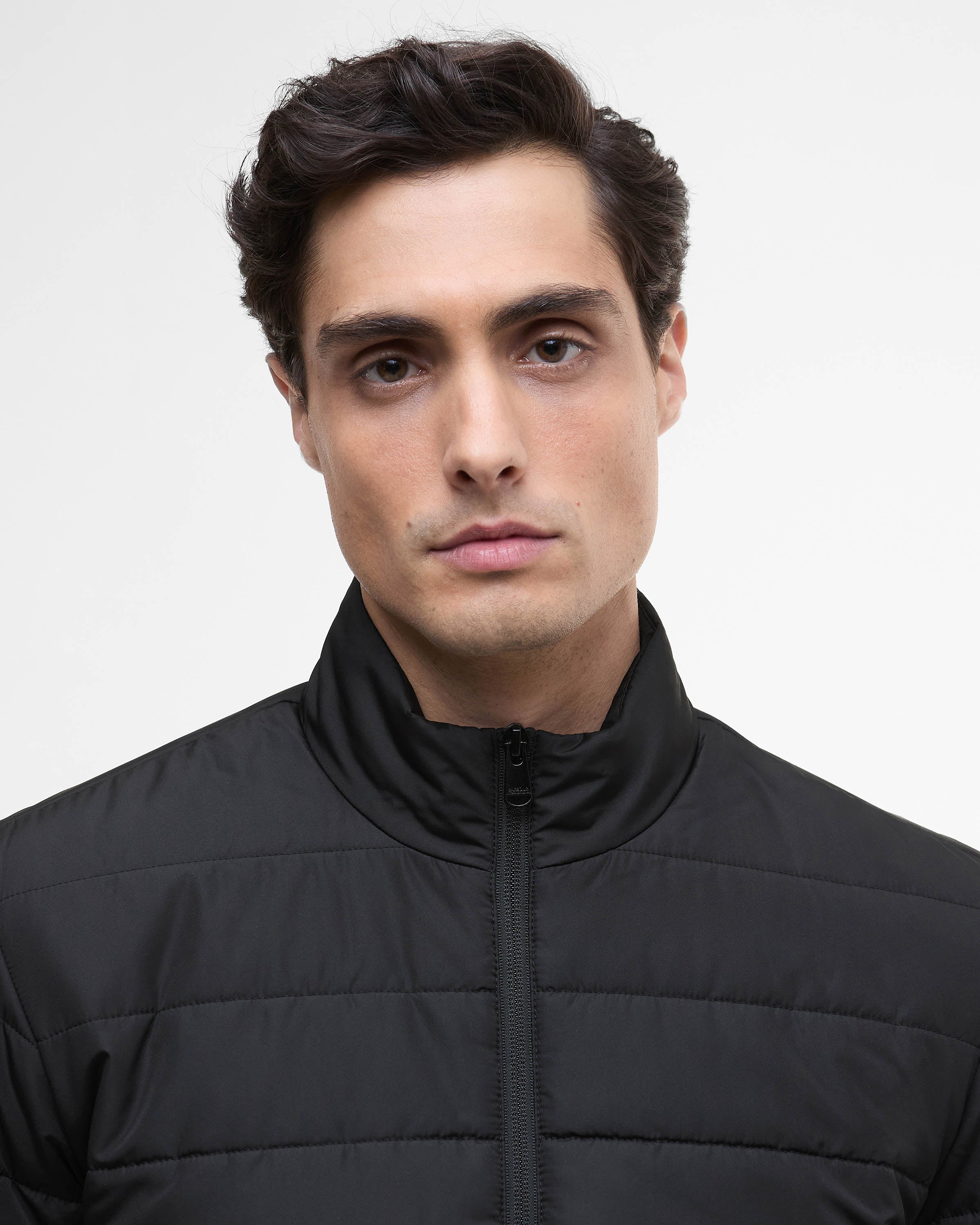 Barbour International Aldon Mens Quilted Jacket - Black - Image 6