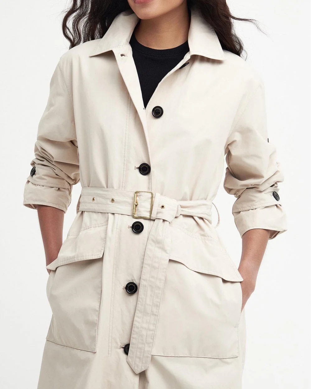 Barbour International Aldrin Womens Long Showerproof - Image 4
