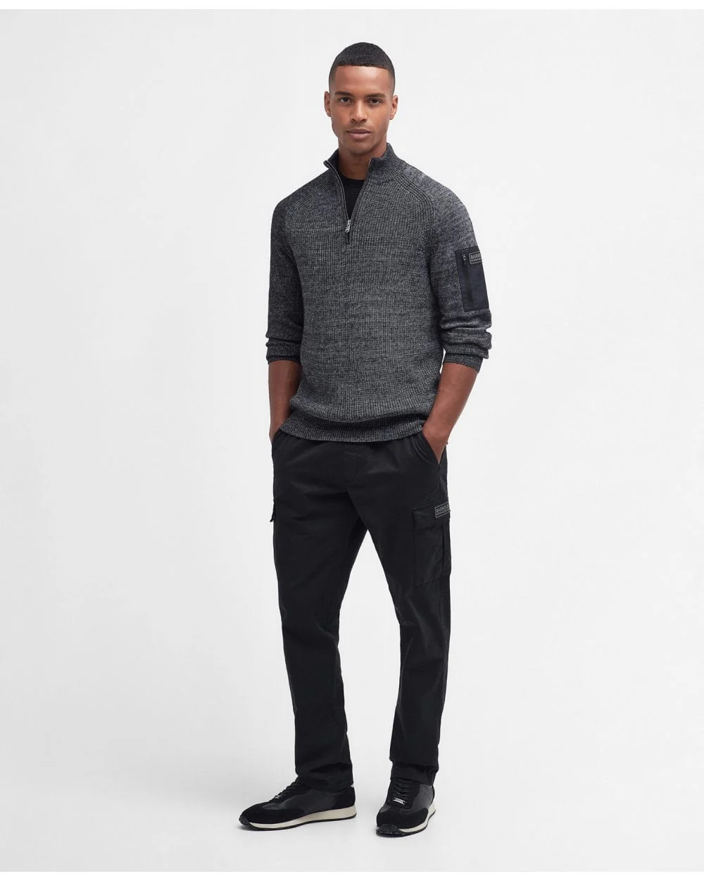 Barbour International Ammeter Mens Half-Zip Jumper - Image 3