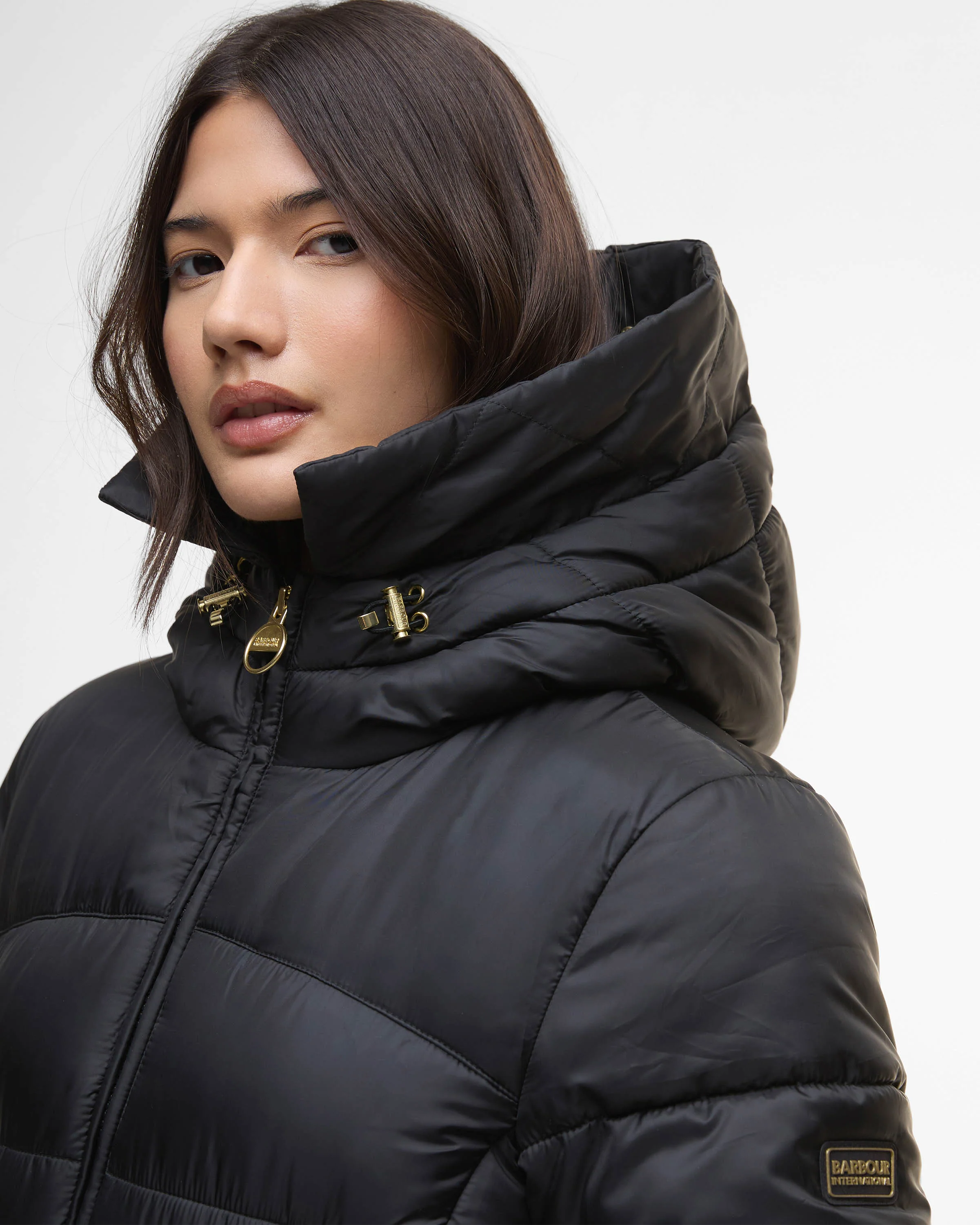 Barbour International Anastasia Womens Puffer Jacket - Black - Image 2