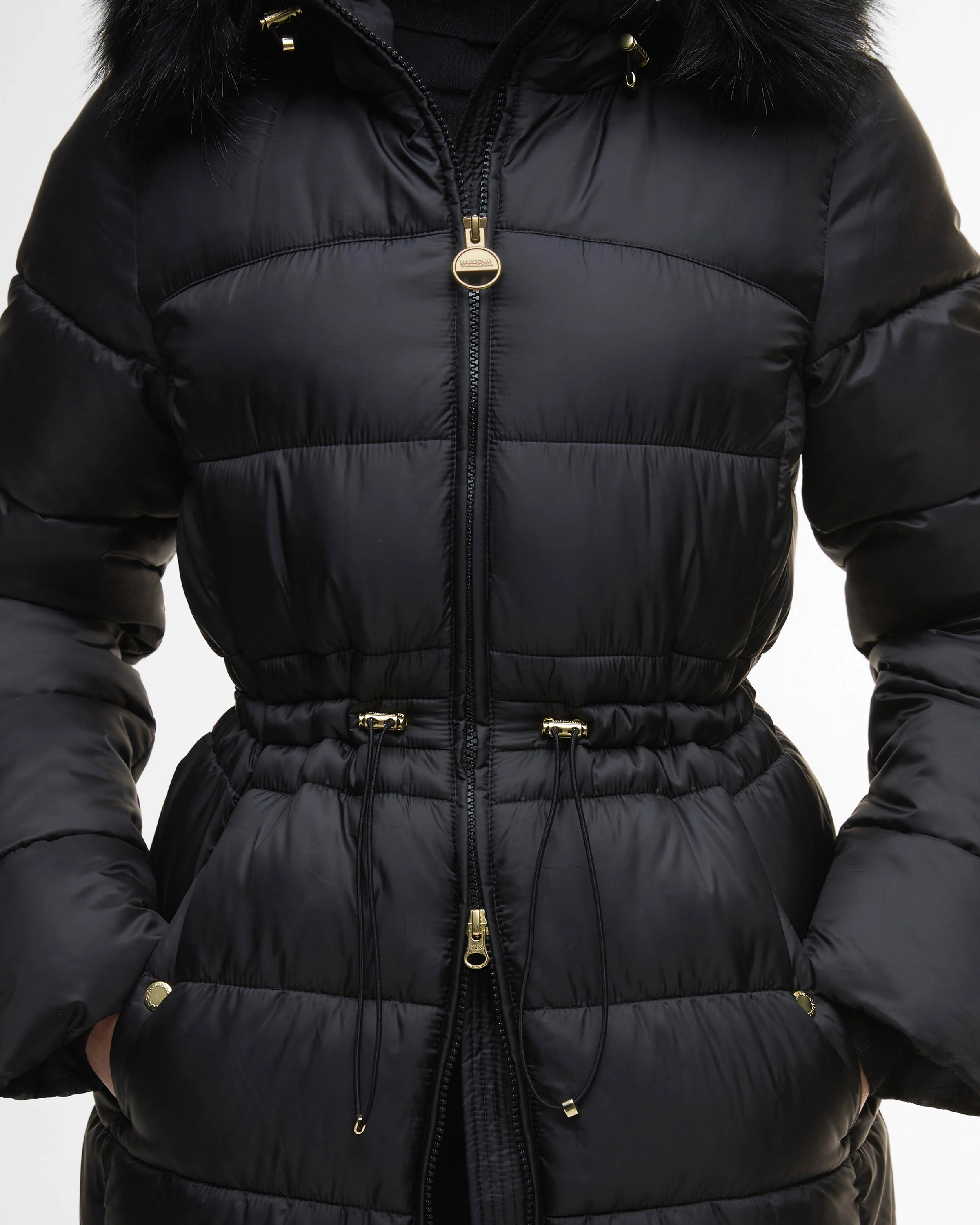 Barbour International Anastasia Womens Puffer Jacket - Black - Image 4