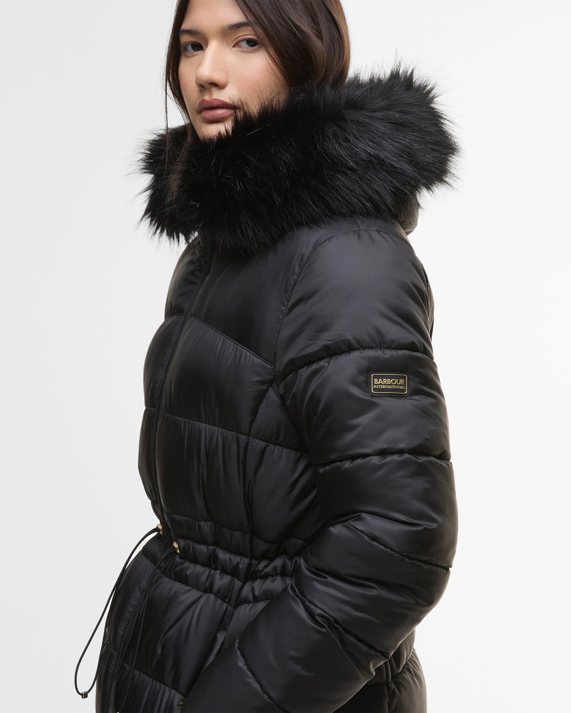 Barbour International Anastasia Womens Puffer Jacket - Black - Image 5