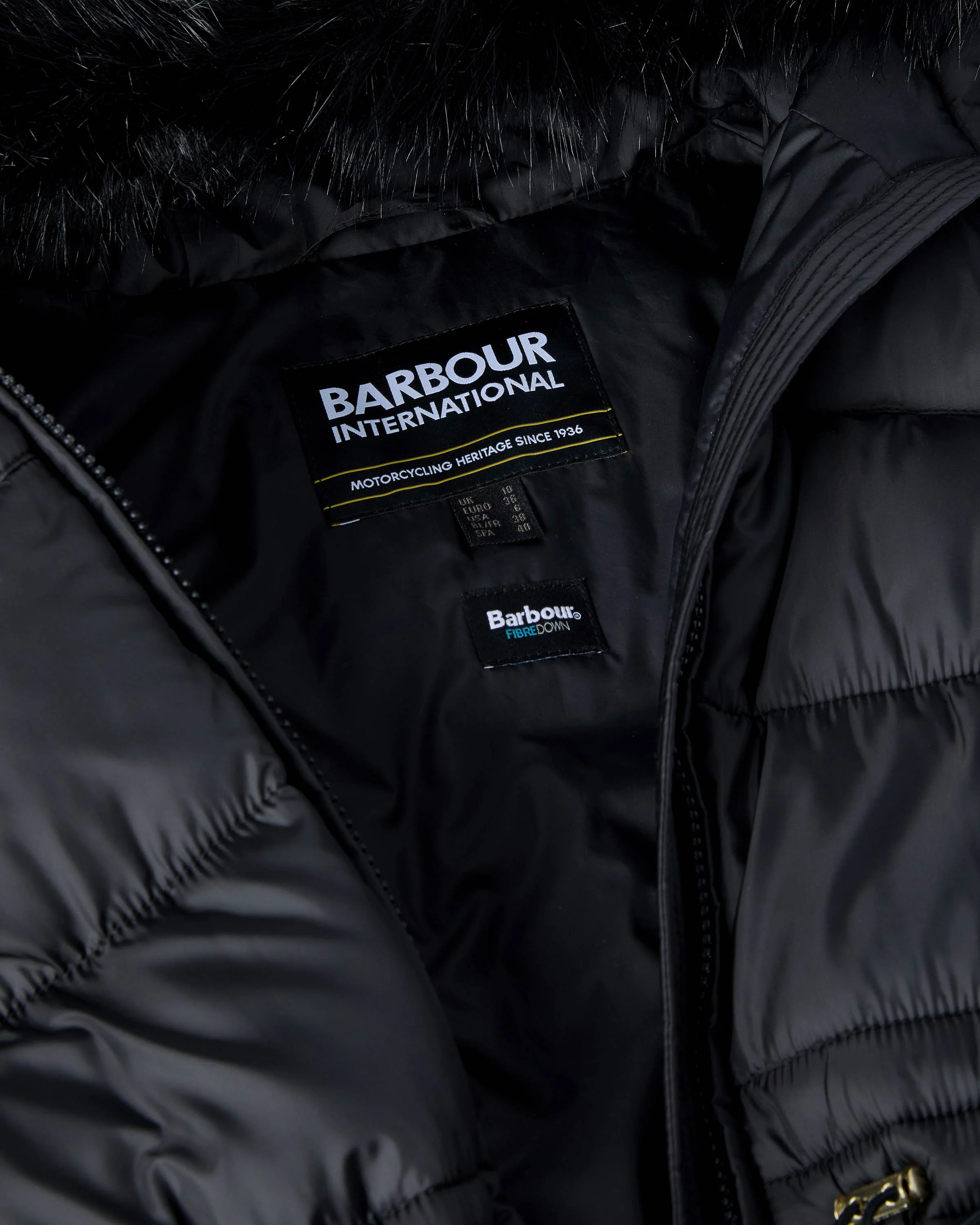 Barbour International Anastasia Womens Puffer Jacket - Black - Image 8