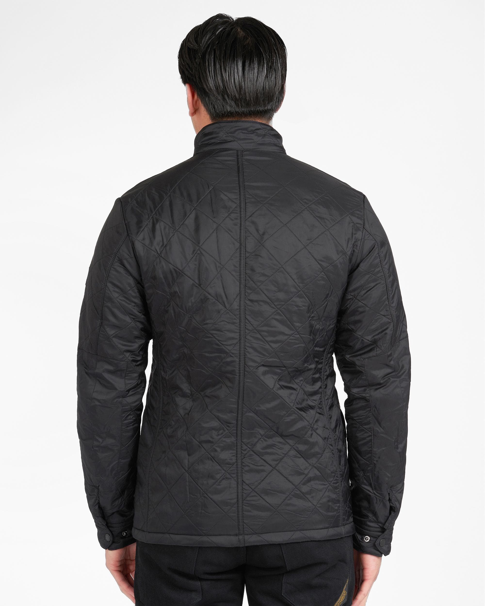 Barbour International Ariel Mens Polarquilt Jacket - Black - Image 4