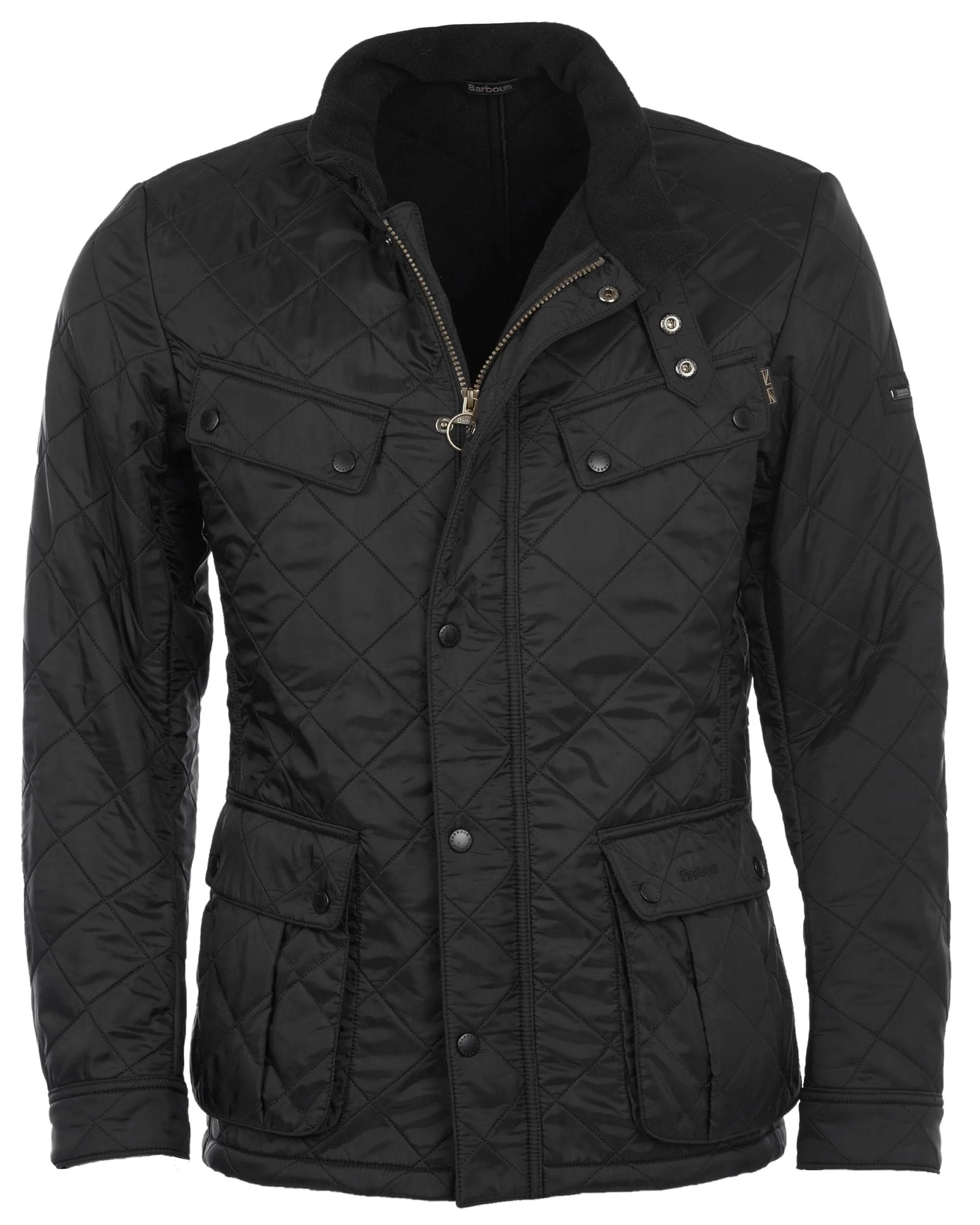 Barbour International Ariel Mens Polarquilt Jacket - Black - Image 8