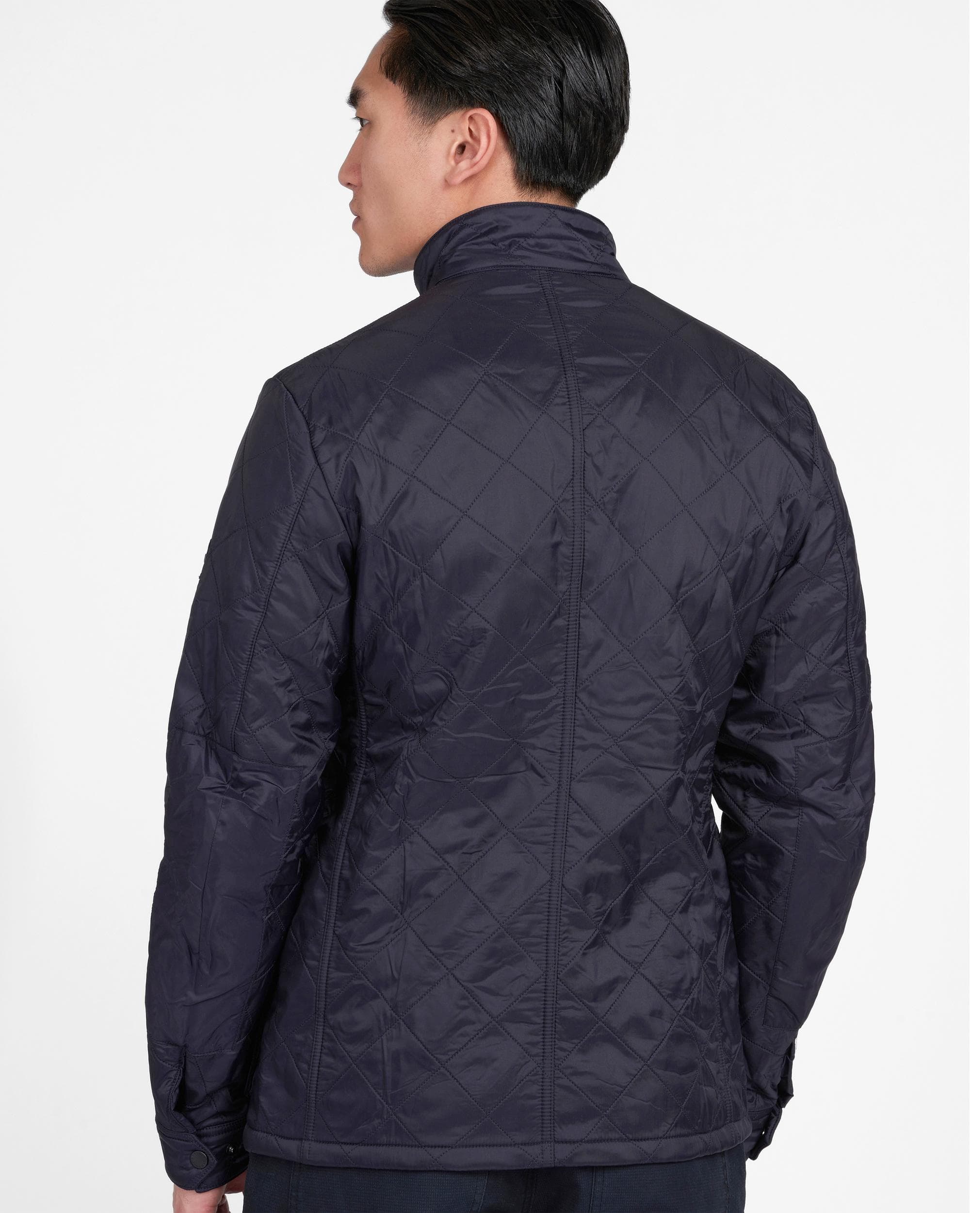 Barbour International Ariel Mens Polarquilt Jacket - Navy - Image 3