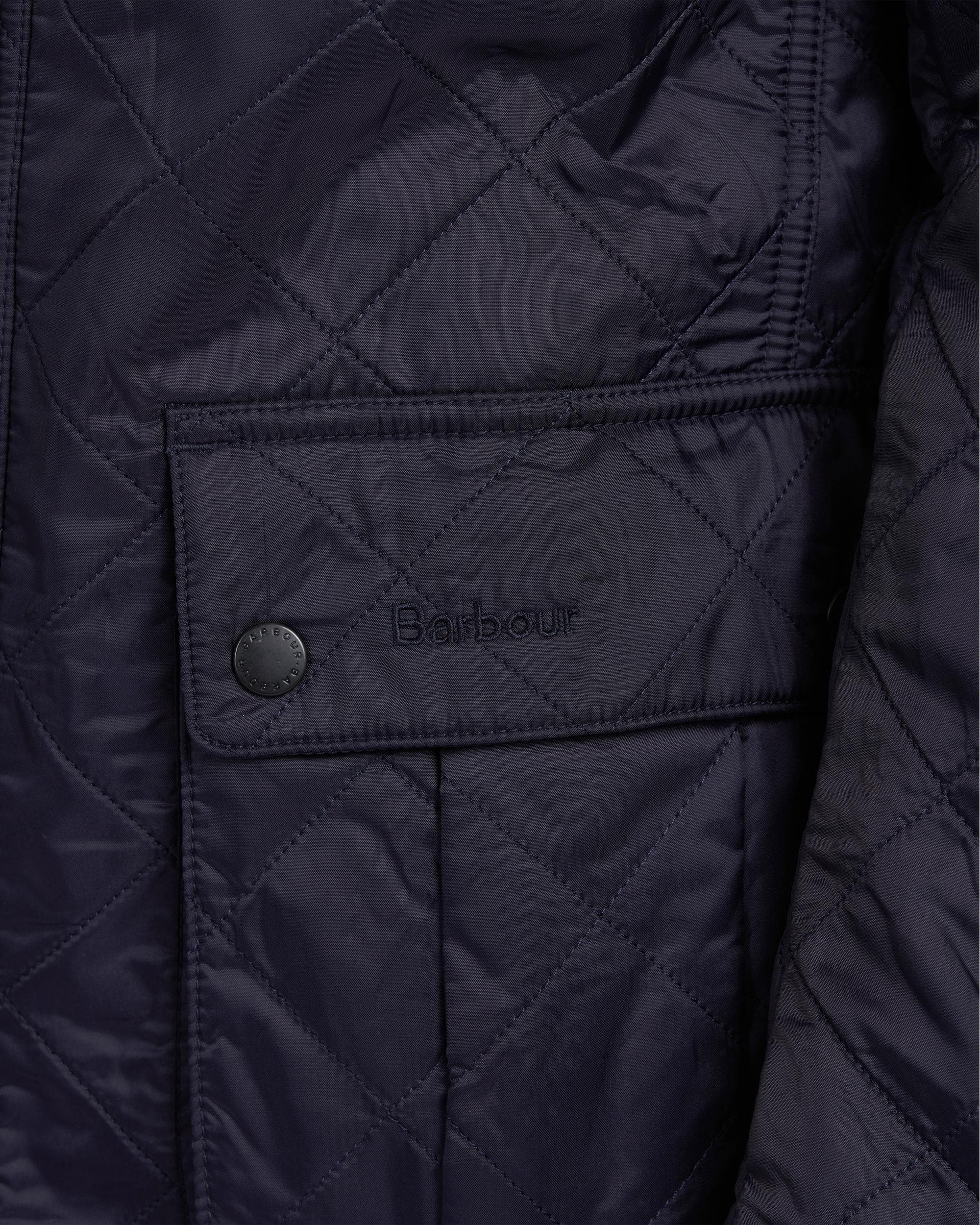 Barbour International Ariel Mens Polarquilt Jacket - Navy - Image 4