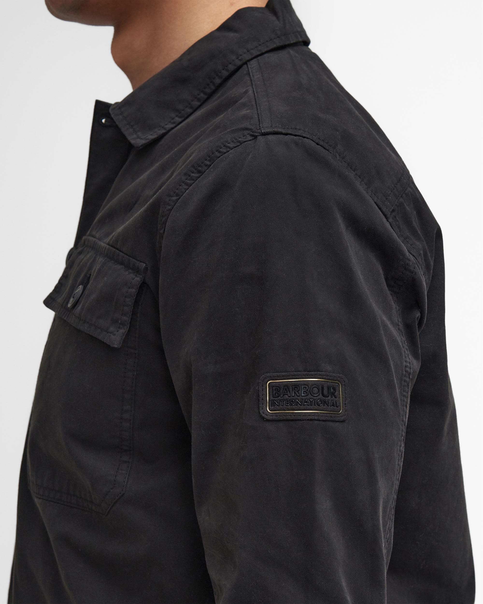 Barbour International Arlo Mens Overshirt - Black - Image 10