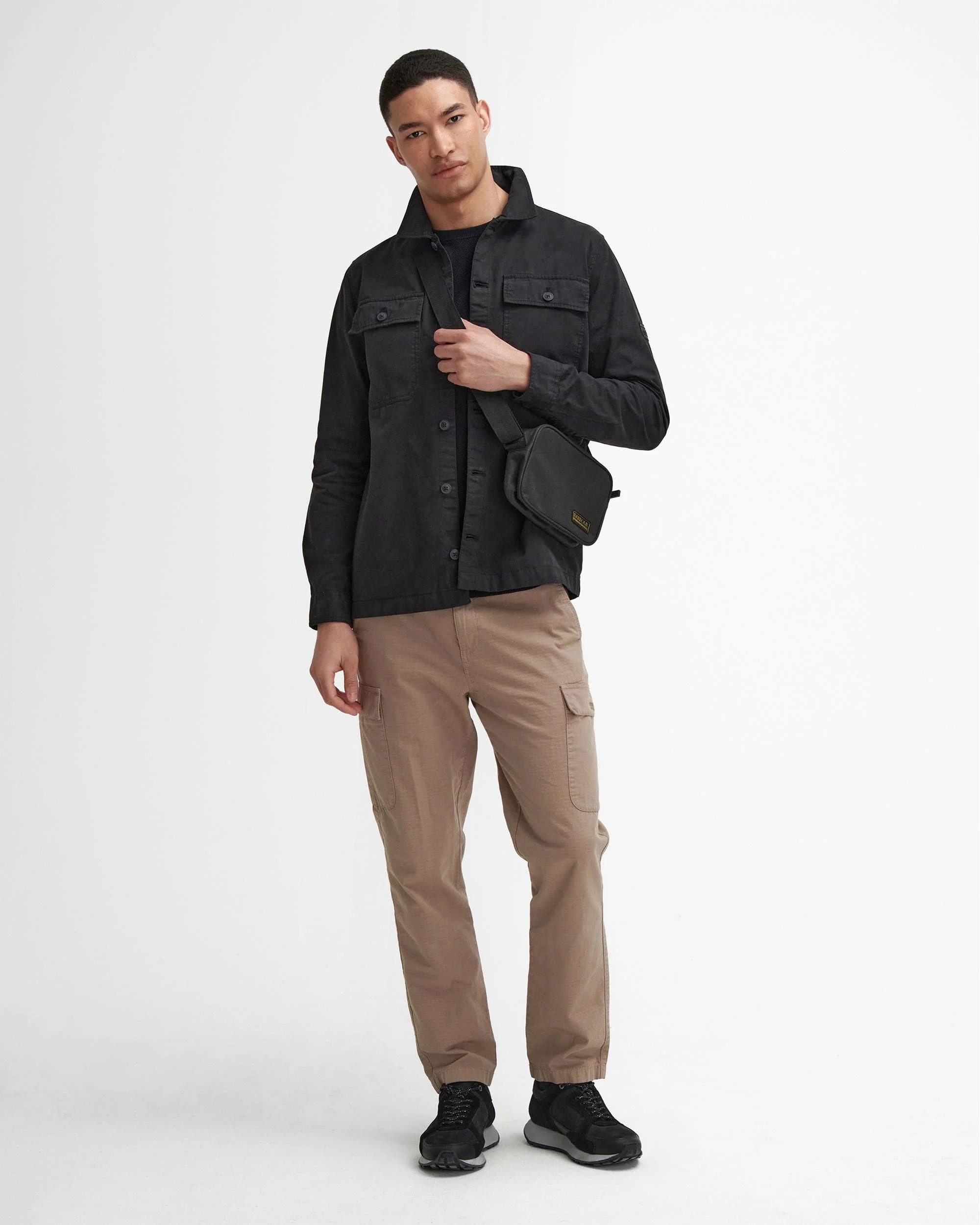 Barbour International Arlo Mens Overshirt - Black - Image 11