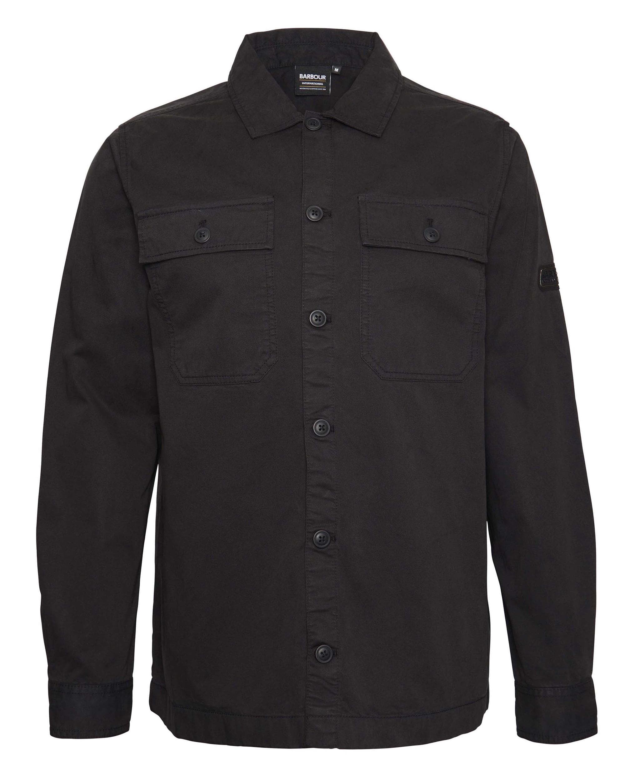Barbour International Arlo Mens Overshirt - Black - Image 14