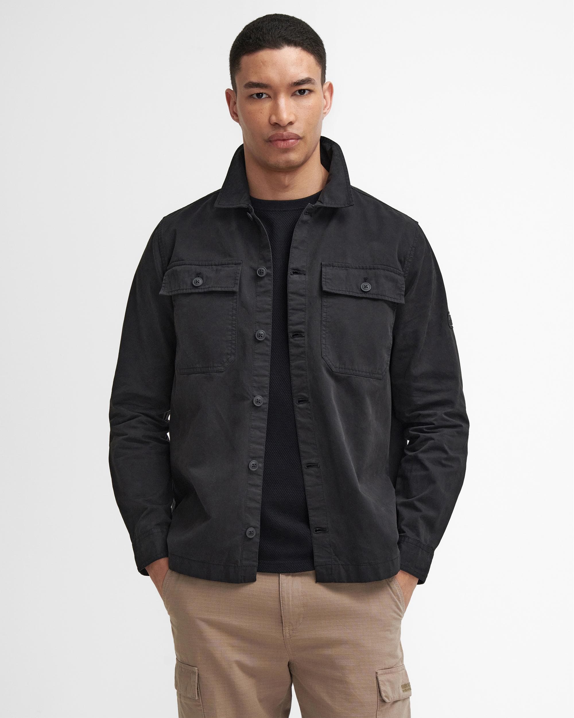 Barbour International Arlo Mens Overshirt - Black - Image 8