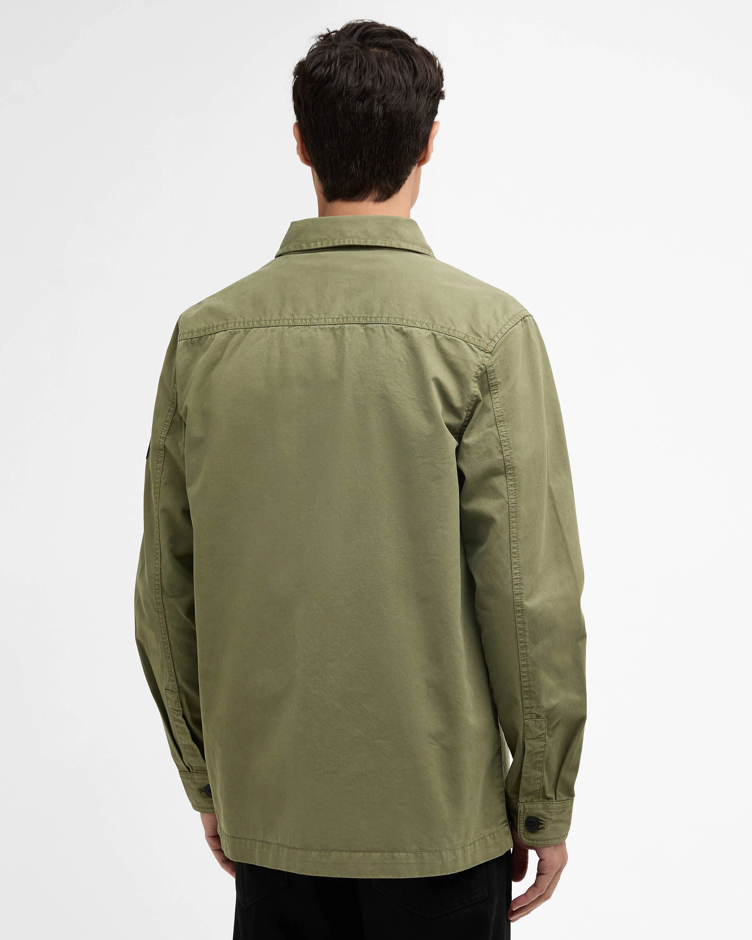Barbour International Arlo Mens Overshirt - Burnt Olive - Image 4