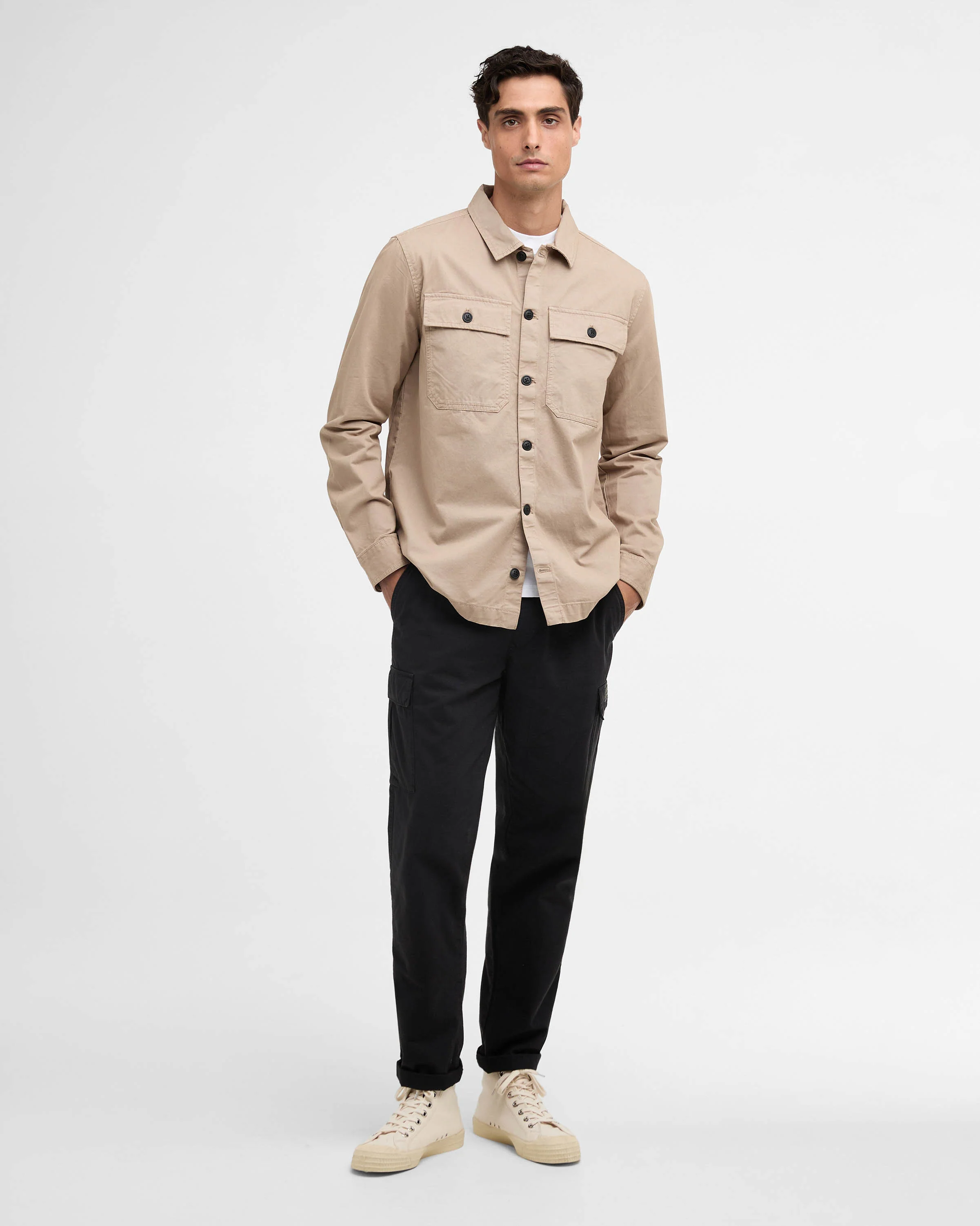 Barbour International Arlo Mens Overshirt - Coriander - Image 3