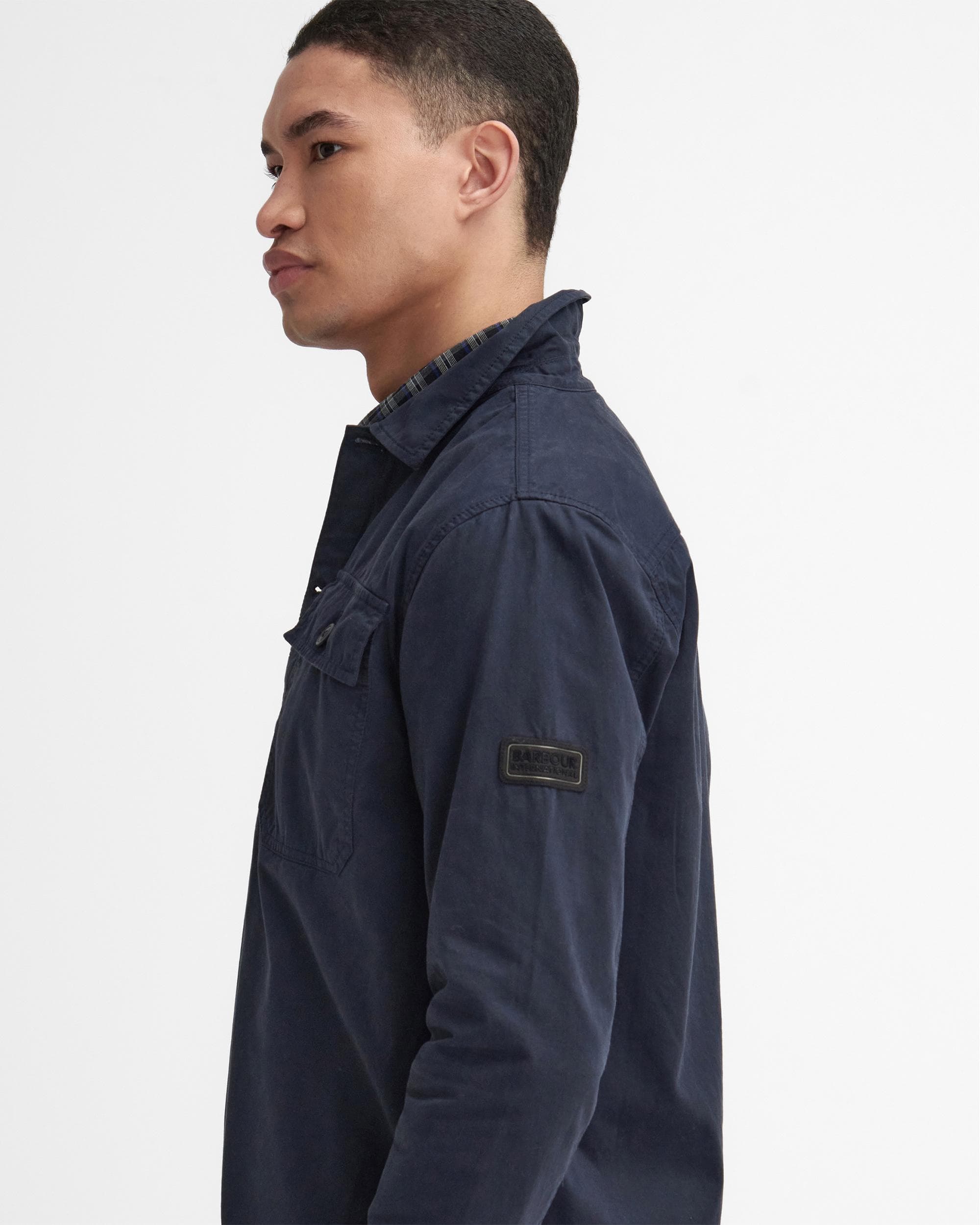Barbour International Arlo Mens Overshirt - Navy - Image 2