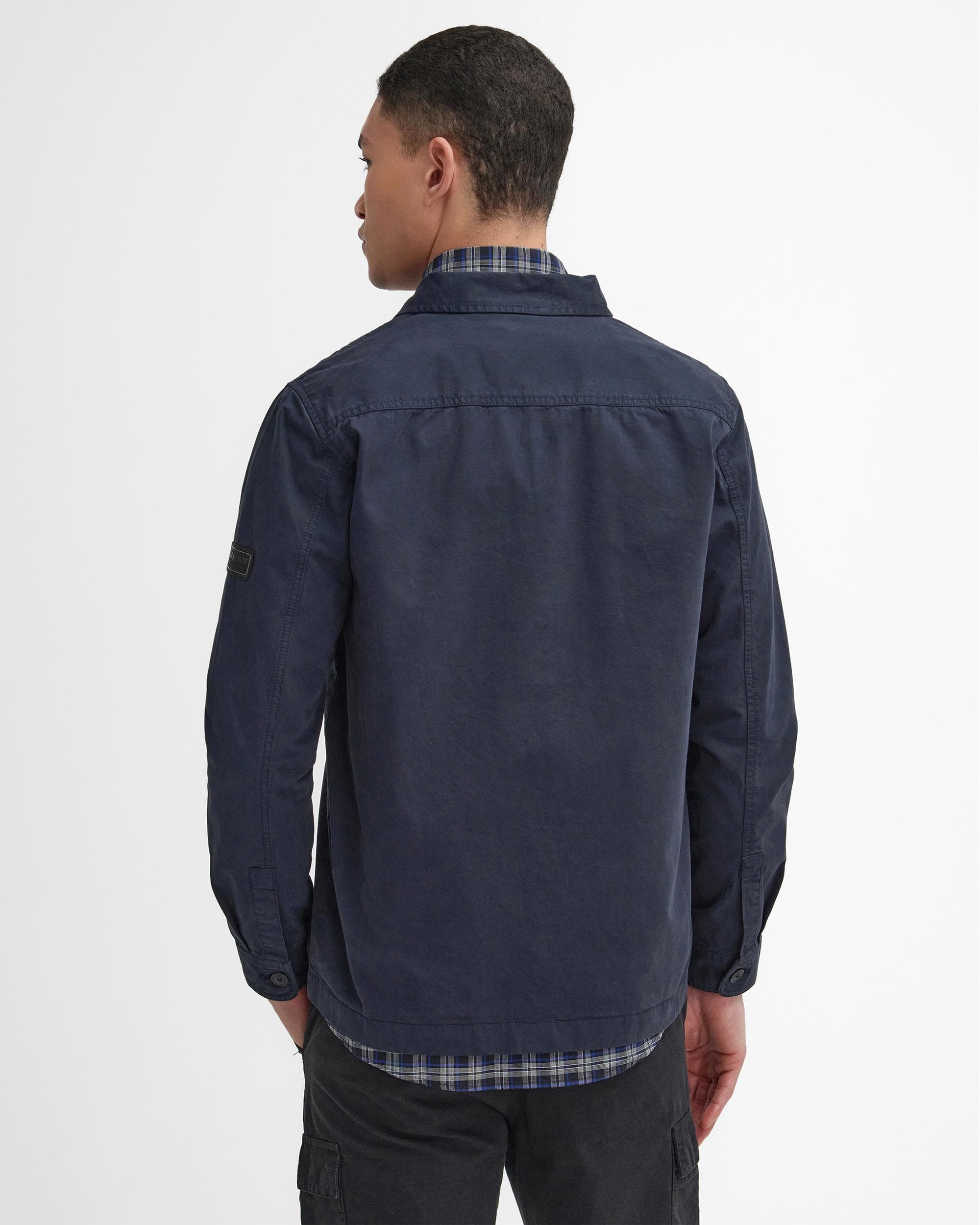 Barbour International Arlo Mens Overshirt - Navy - Image 5