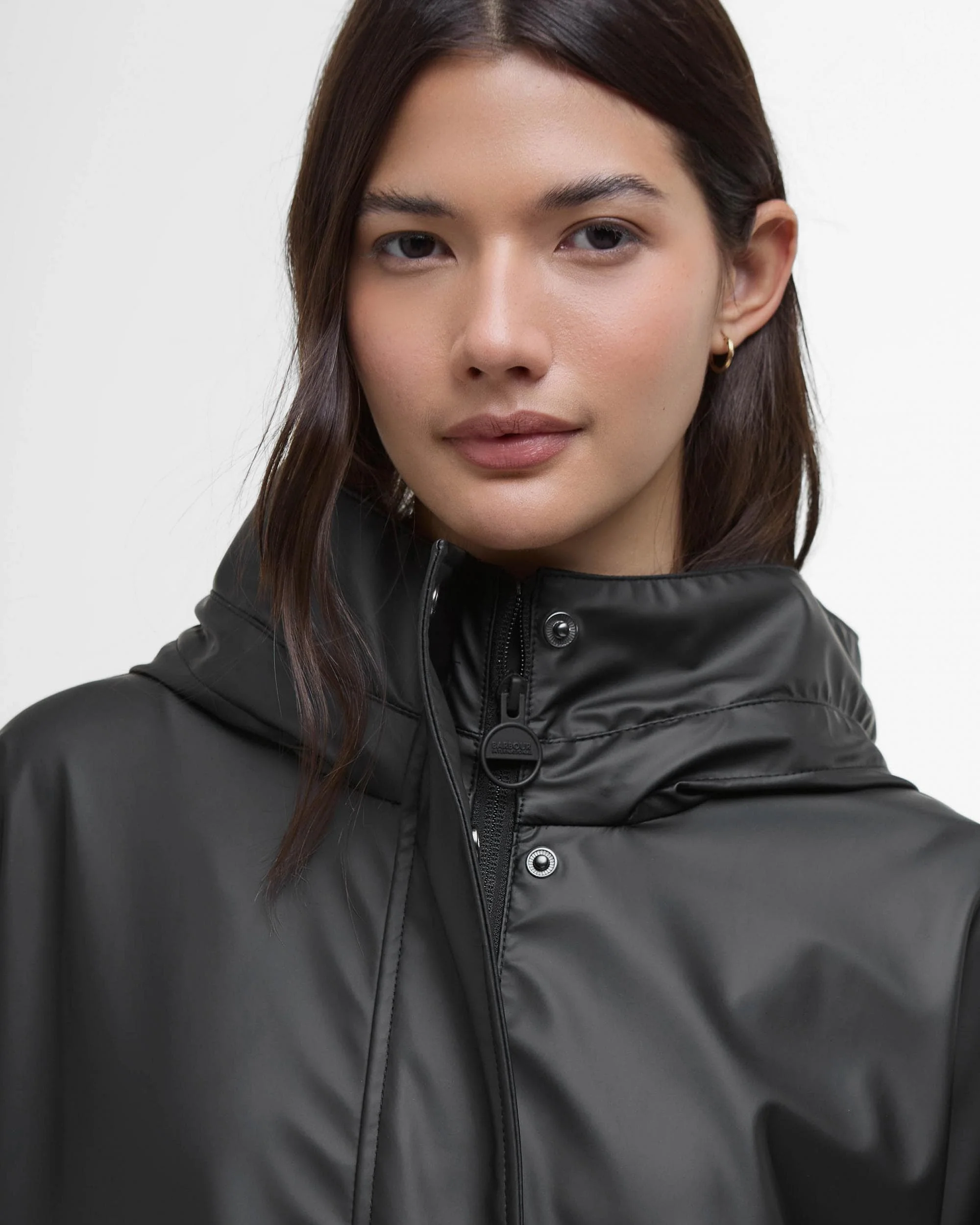 Barbour International Atlas Womens Showerproof Jacket - Black - Image 4