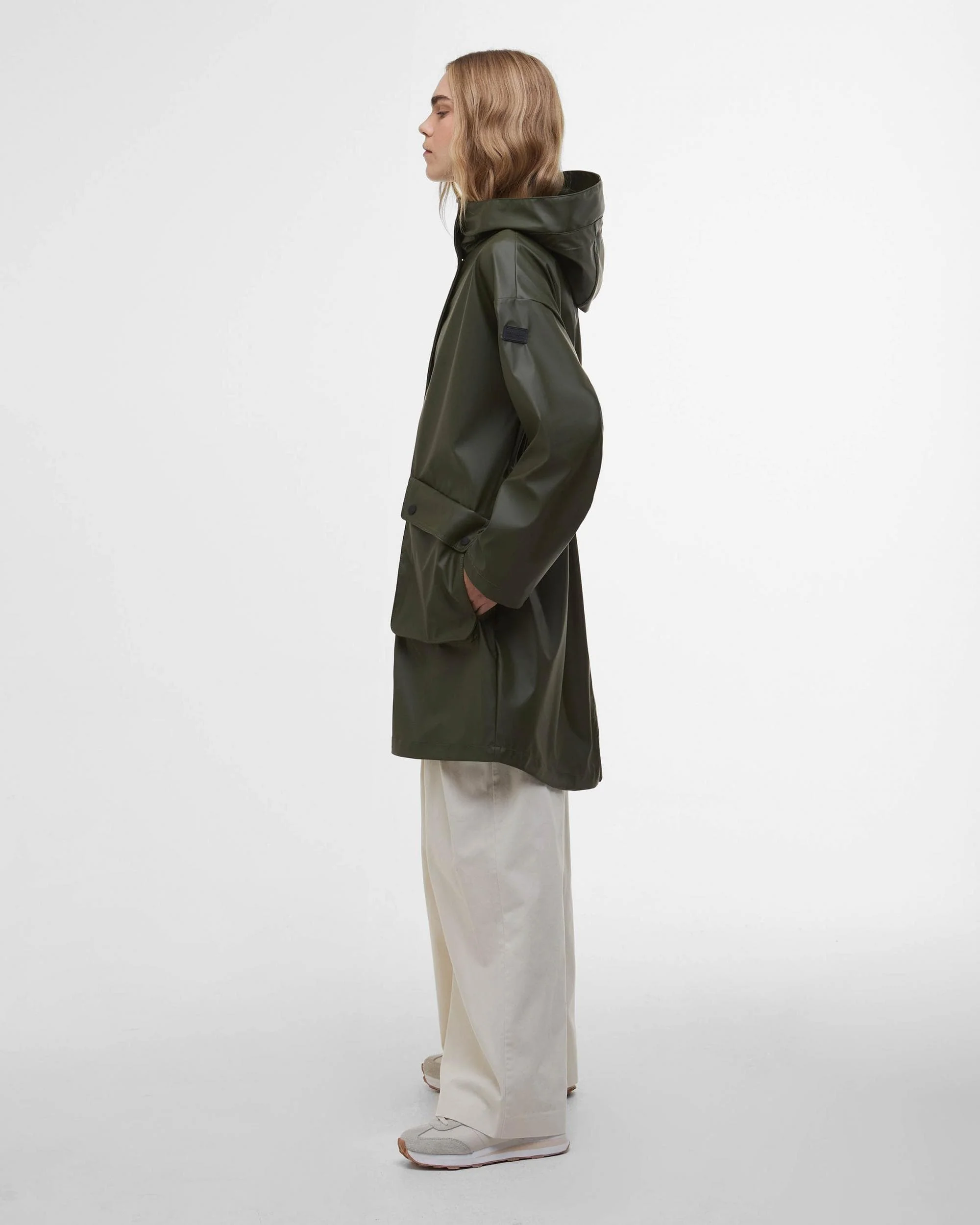 Barbour International Atlas Womens Showerproof Jacket - Envy Green - Image 2