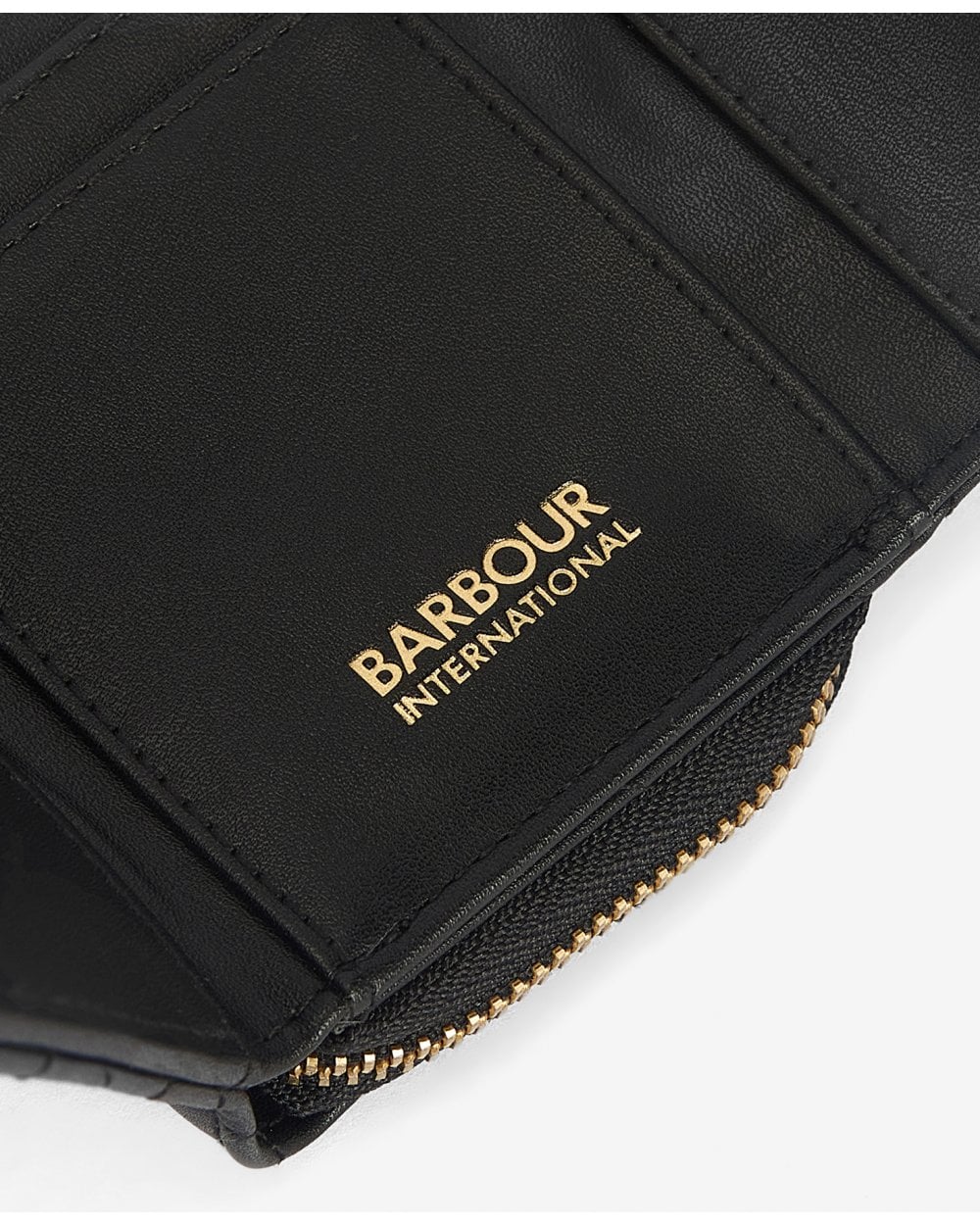 Barbour International Aurora Womens Tri-Fold Purse - Black - Image 6