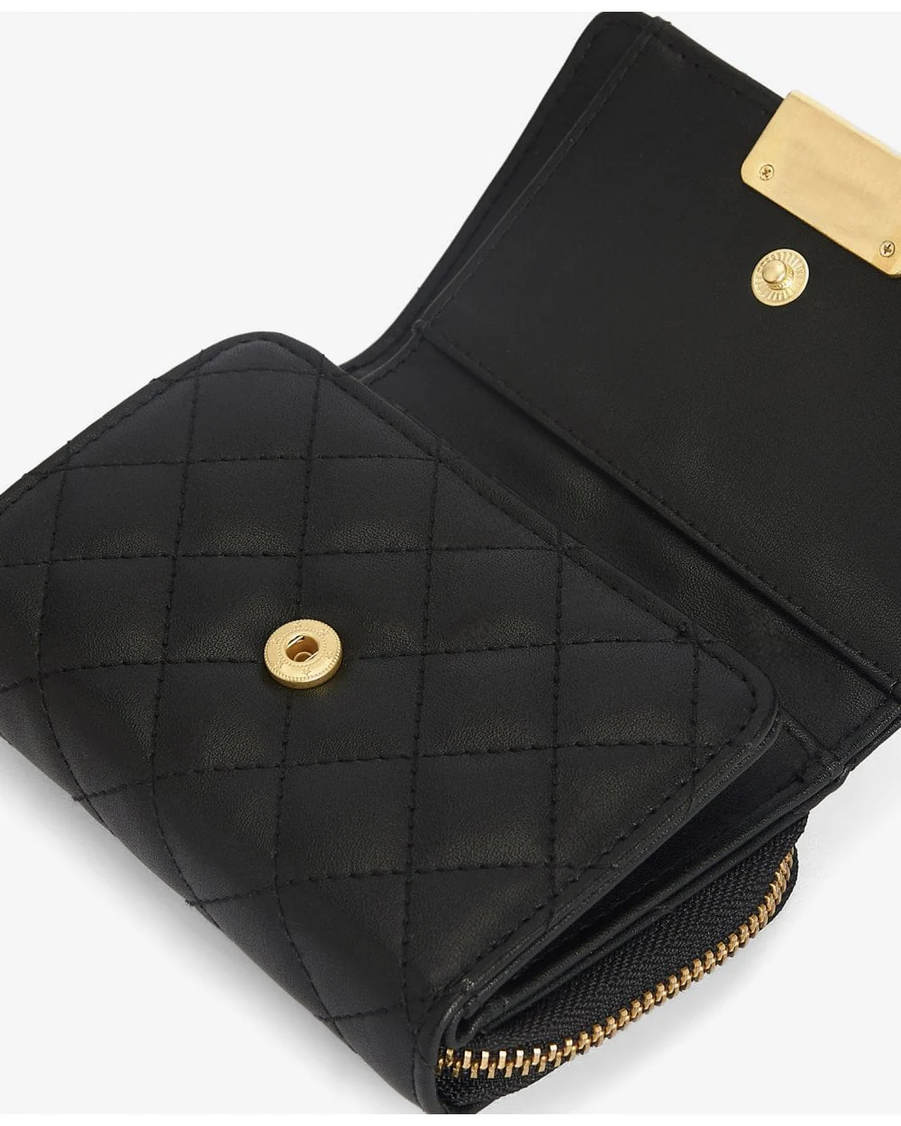 Barbour International Aurora Womens Tri-Fold Purse - Black - Image 7