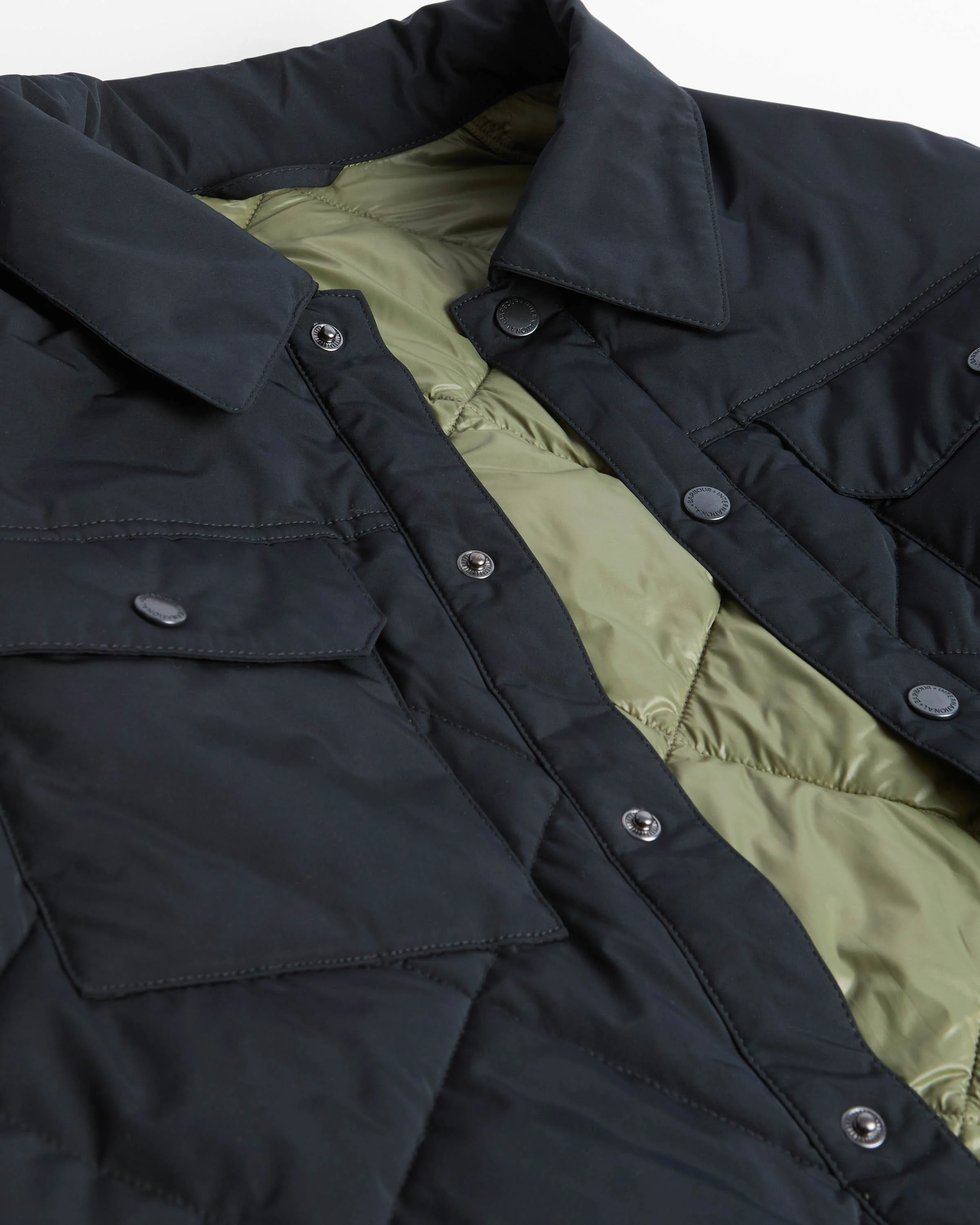 Barbour International Axwell Mens Puffer Jacket - Black - Image 7