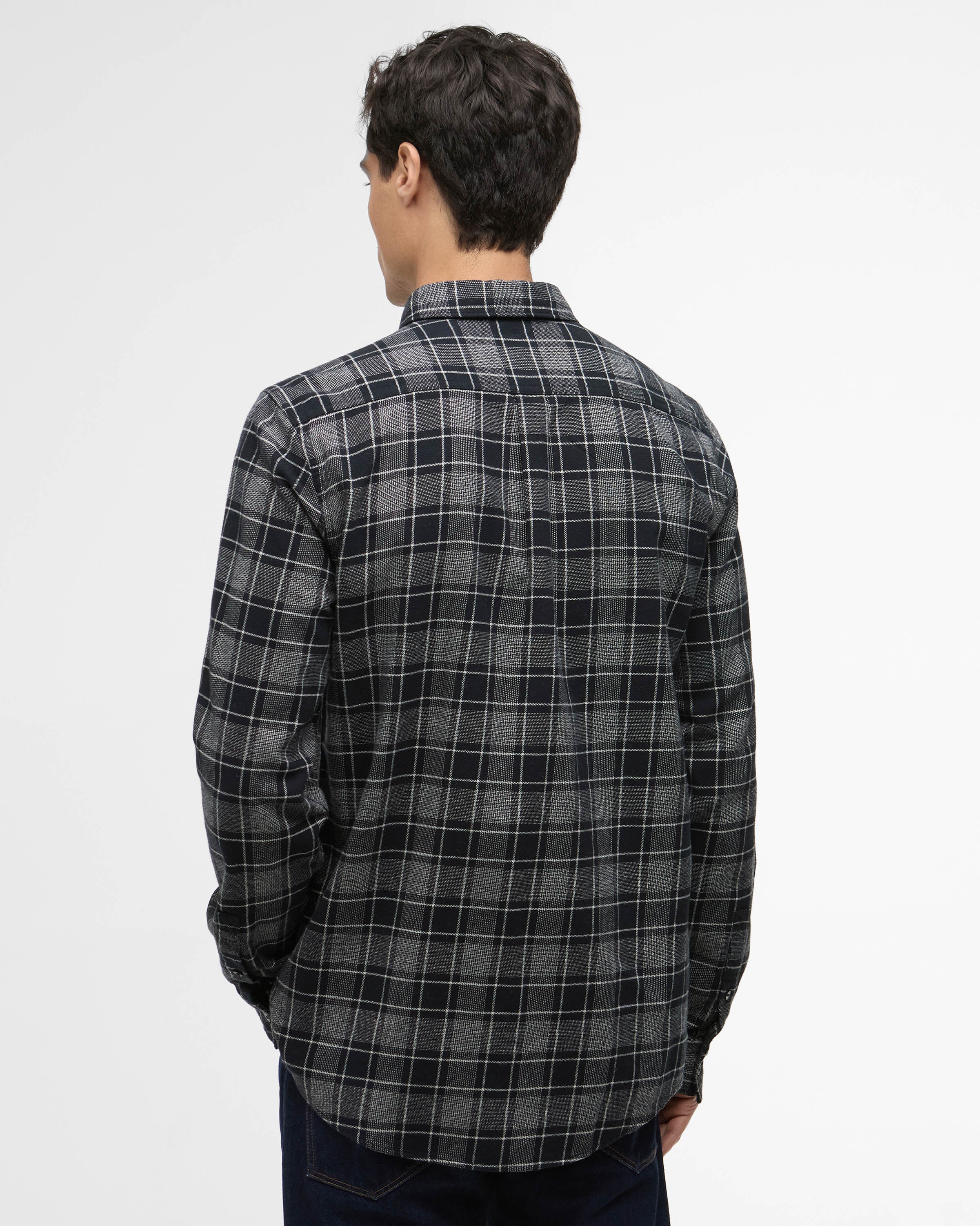 Barbour International Basset Mens Shirt - Black - Image 4