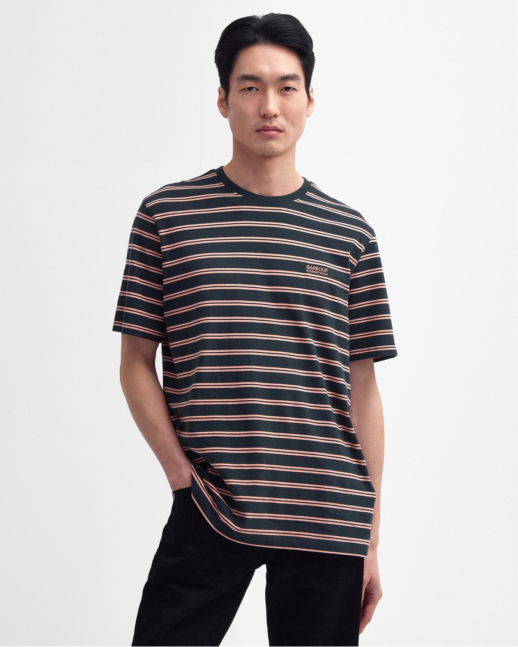 Barbour International Bernie Stripe Mens Relaxed T-Shirt