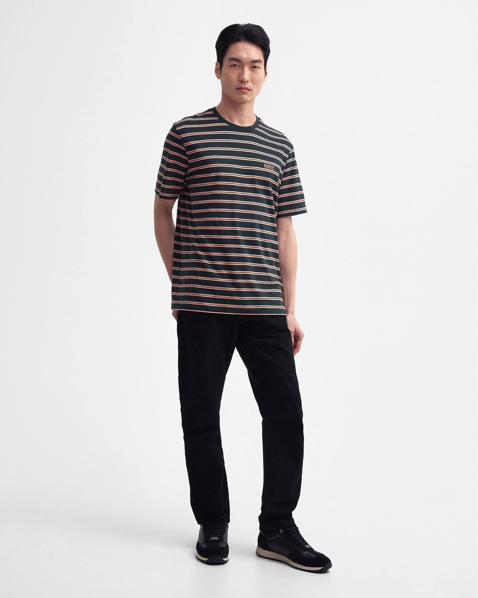 Barbour International Bernie Stripe Mens Relaxed T-Shirt - Image 3