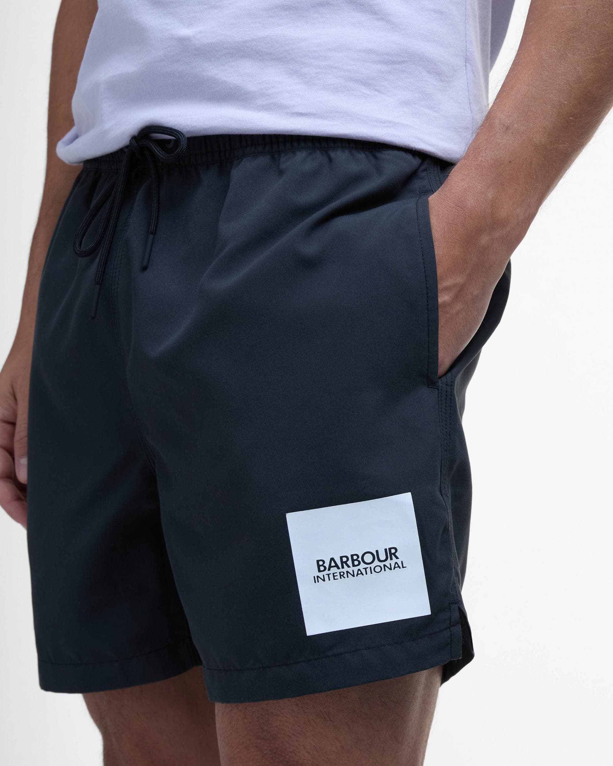 Barbour International Block Print Mens Swim Shorts - Image 4