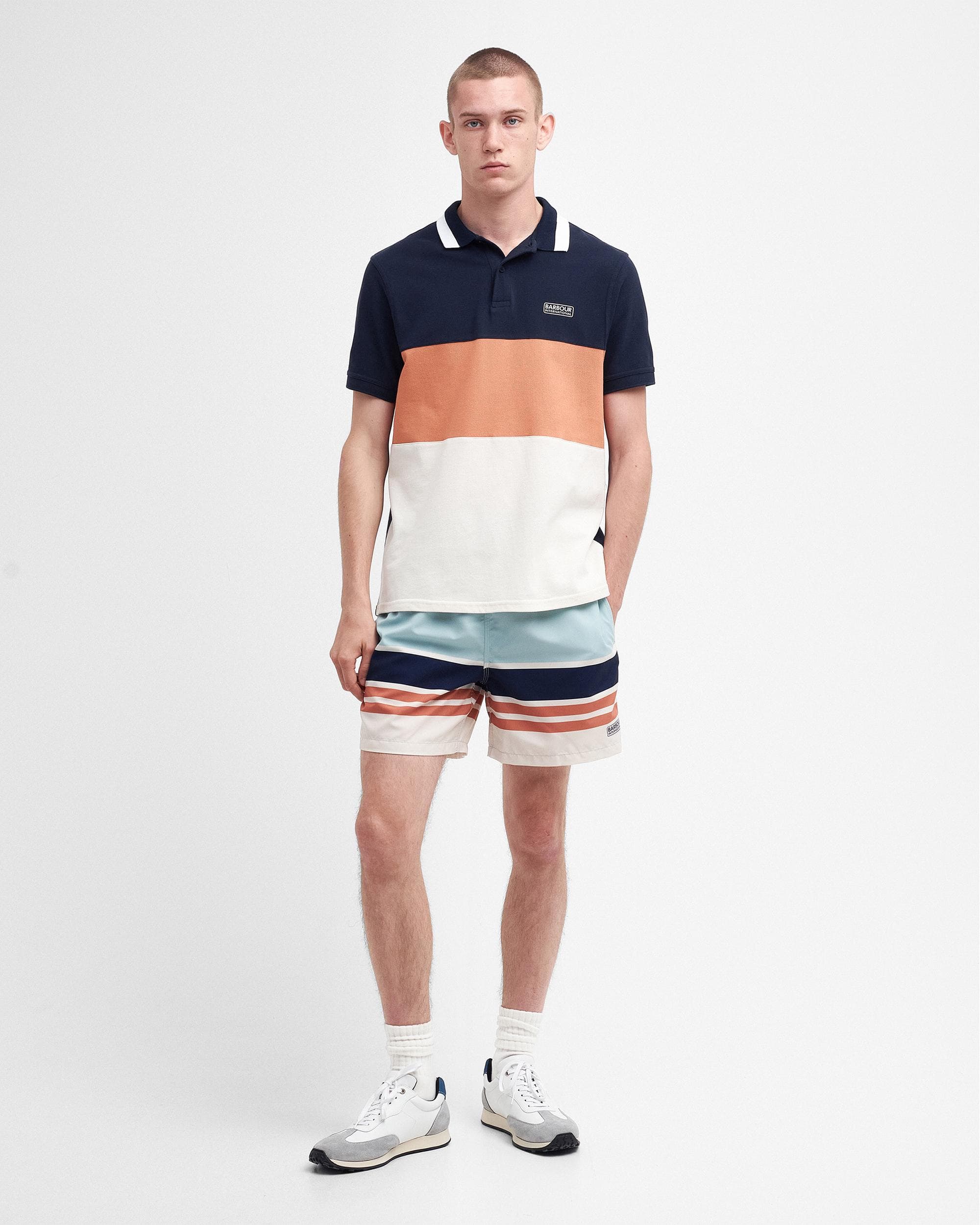 Barbour International Block Stripe Mens Swim Shorts - Image 3