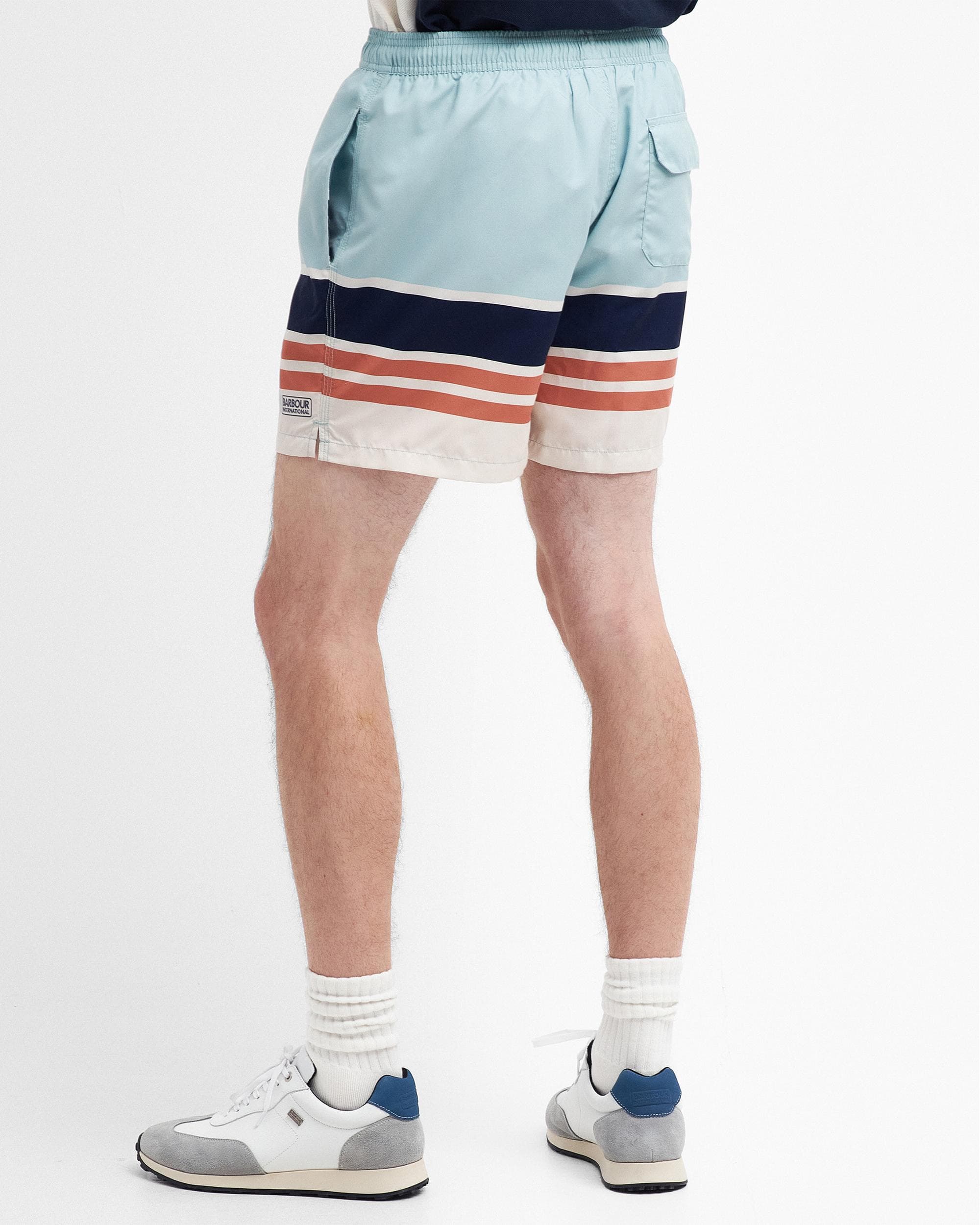 Barbour International Block Stripe Mens Swim Shorts - Image 4