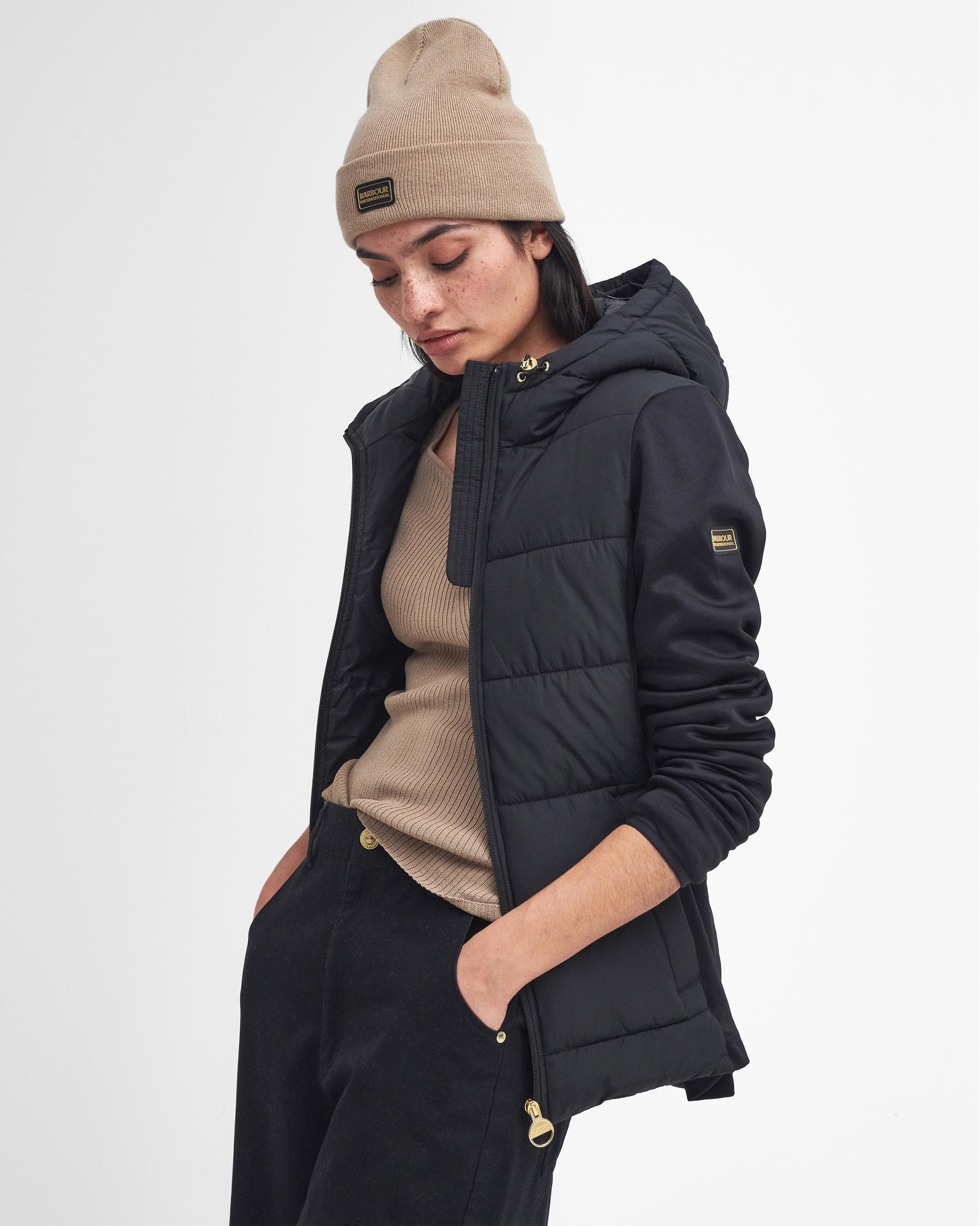 Barbour International Bondar Womens Quilted Sweatshirt - Image 3