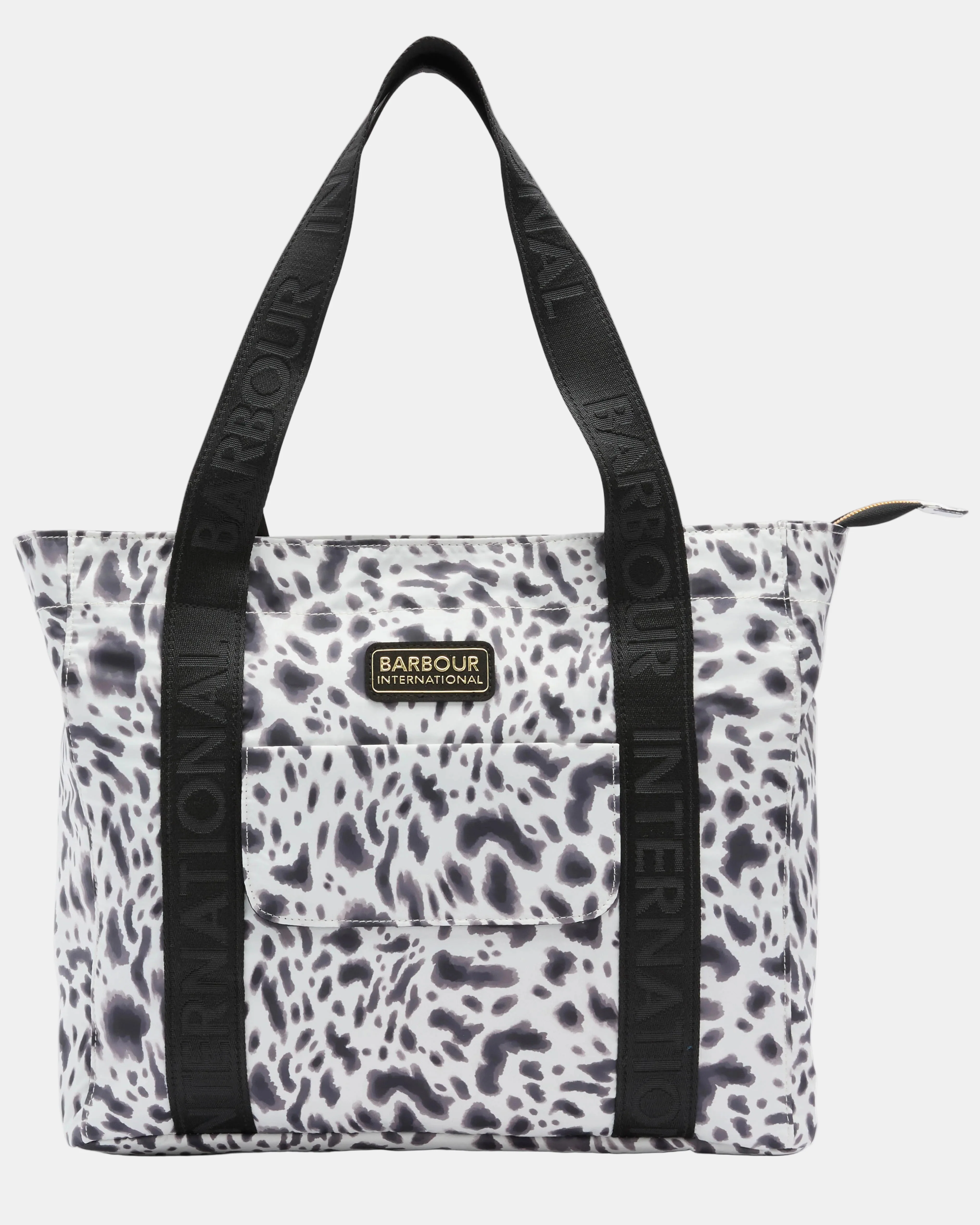 Barbour International Boulevard Womens Tote Bag - Bio Ink Leopard Print
