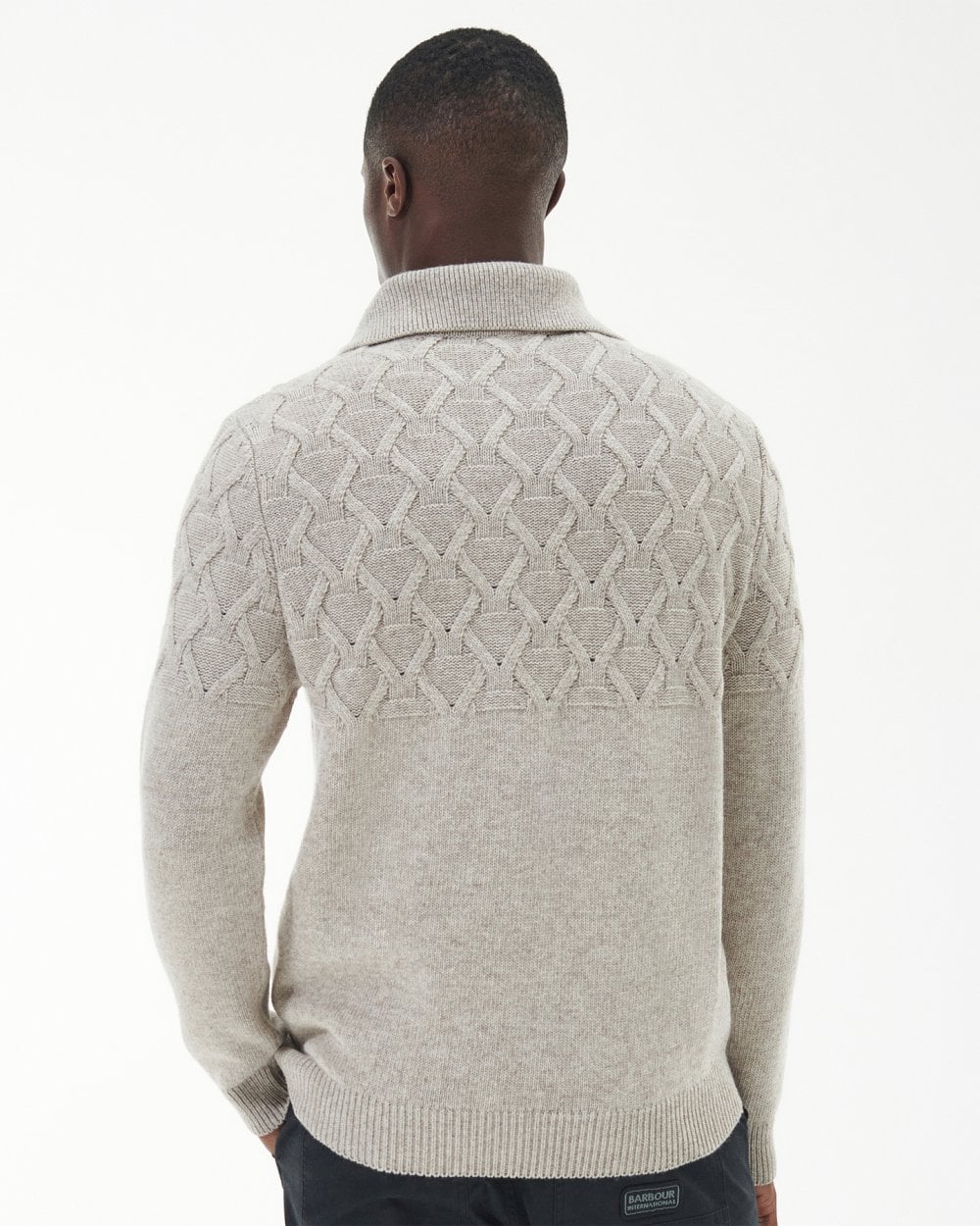 Barbour International Breaker Mens Funnel-Neck Jumper - Image 4