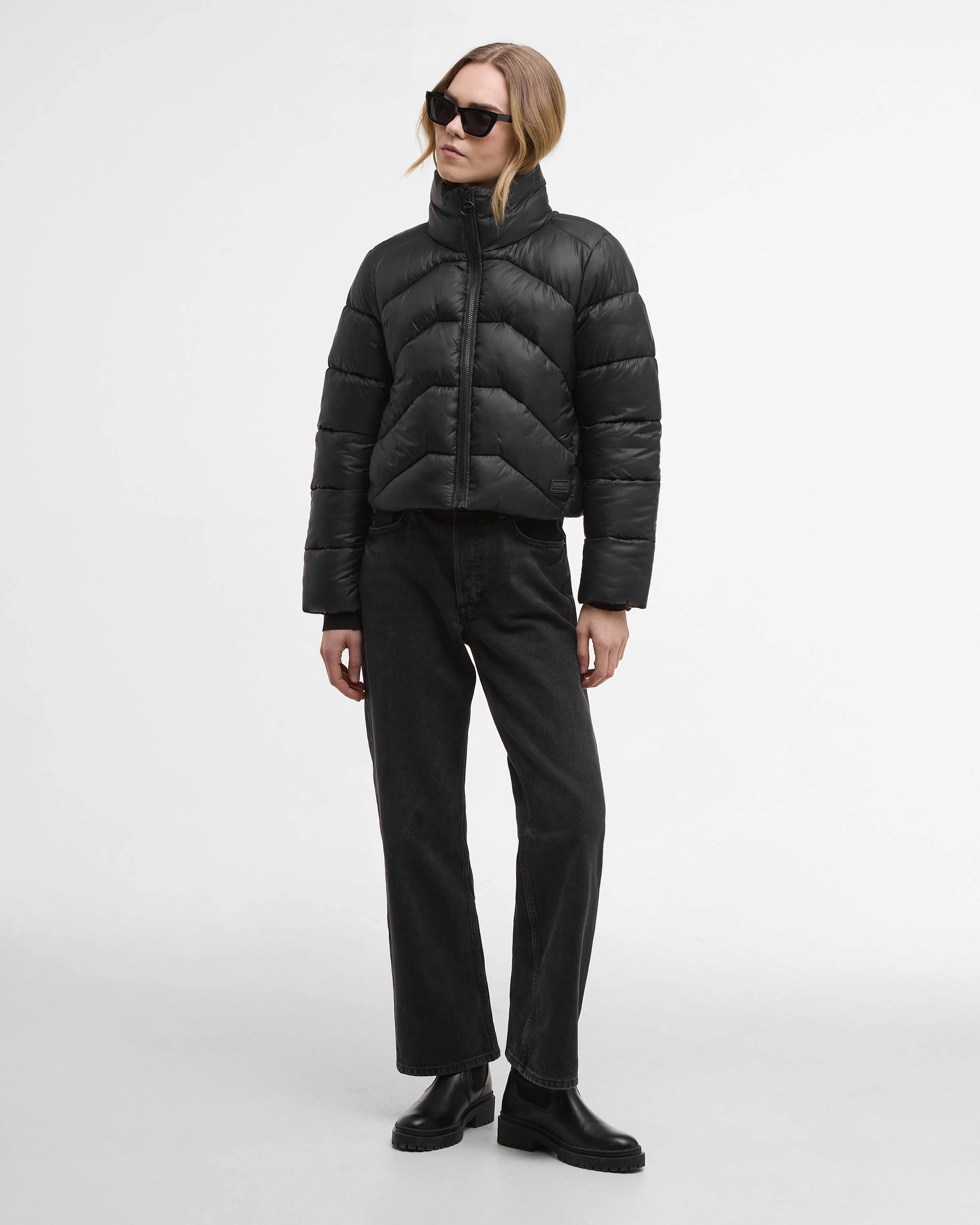 Barbour International Cali Womens Puffer Jacket - Black - Image 2