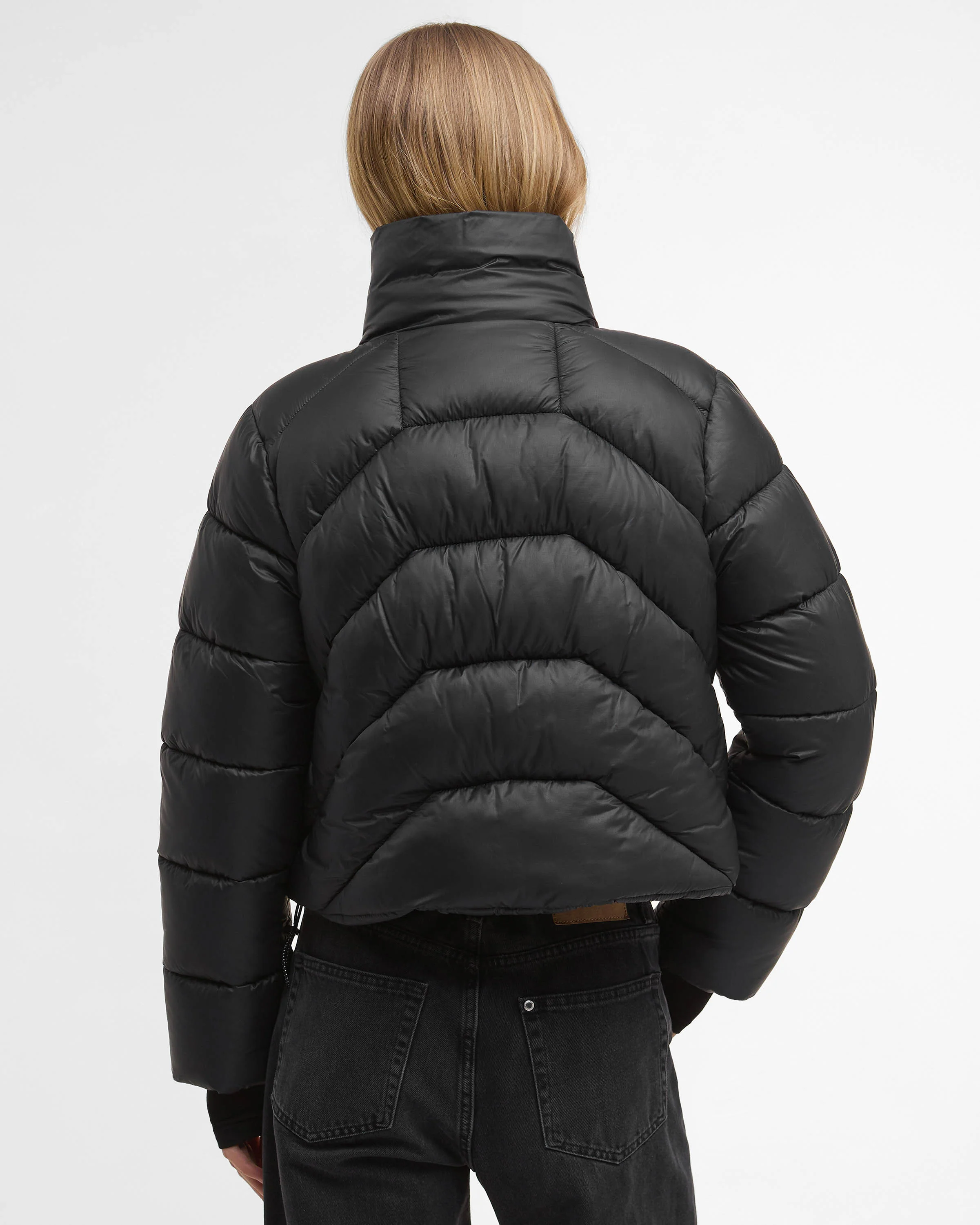 Barbour International Cali Womens Puffer Jacket - Black - Image 3