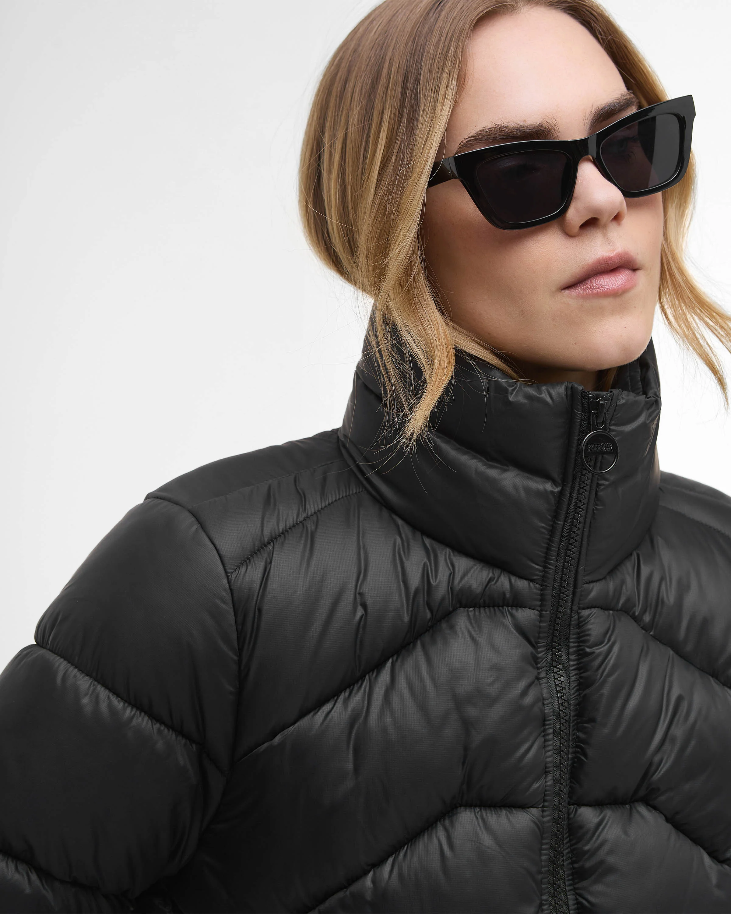Barbour International Cali Womens Puffer Jacket - Black - Image 4