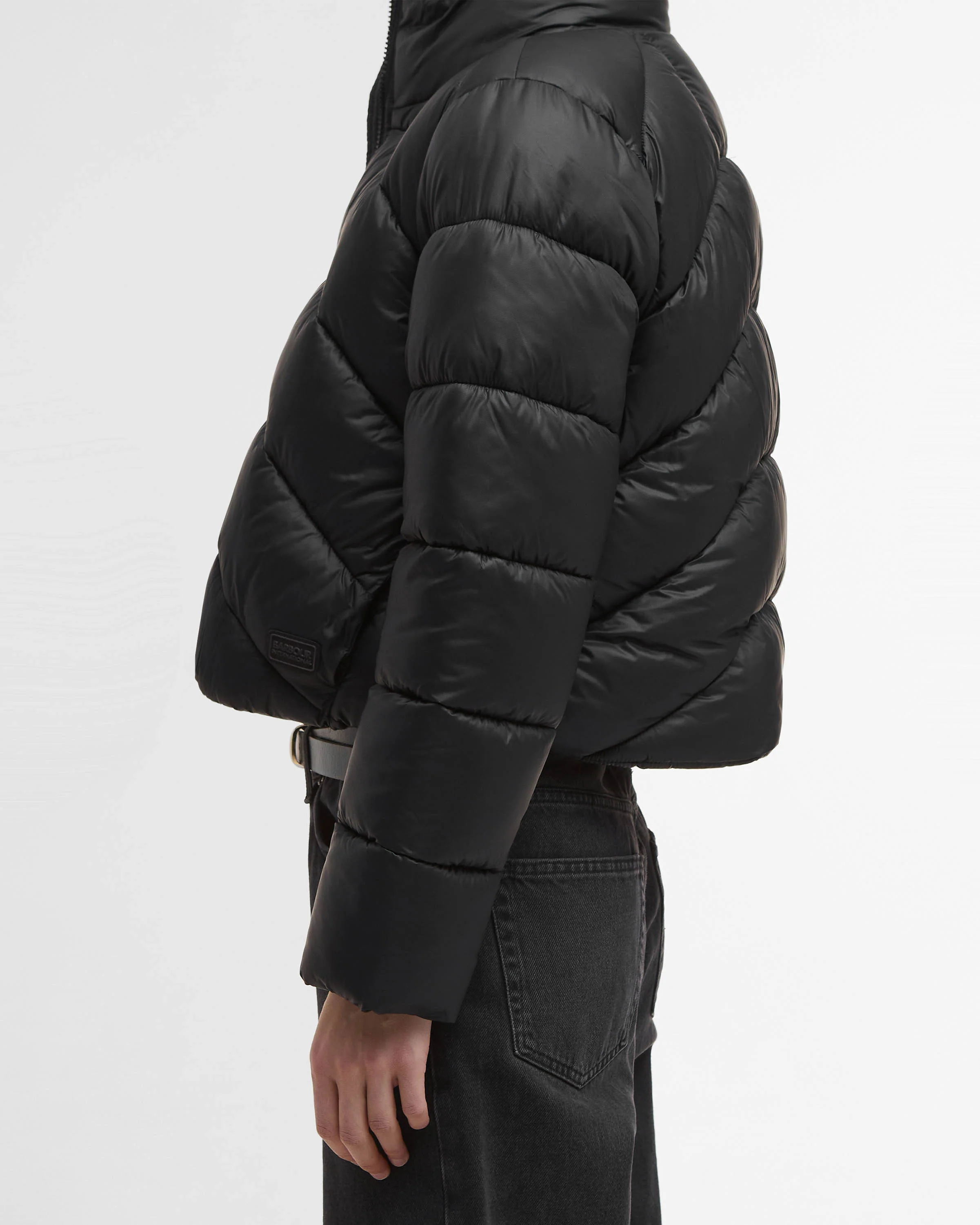 Barbour International Cali Womens Puffer Jacket - Black - Image 5