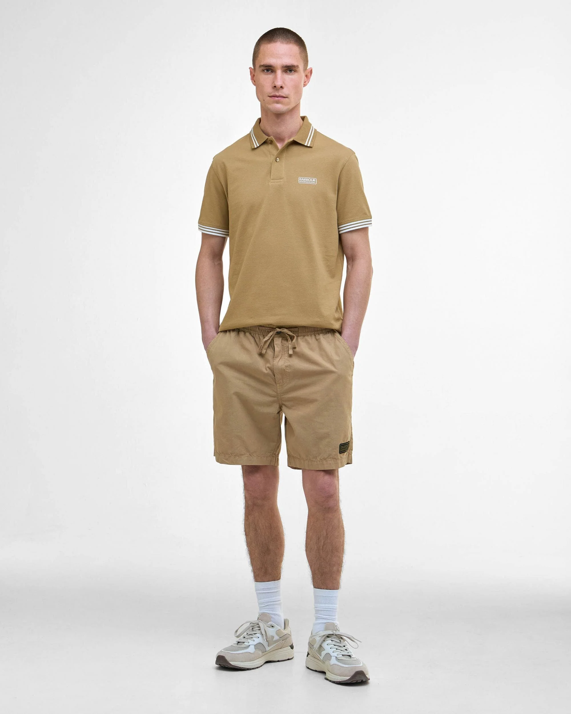 Barbour International Calibrated Mens Polo Shirt - Trench - Image 4