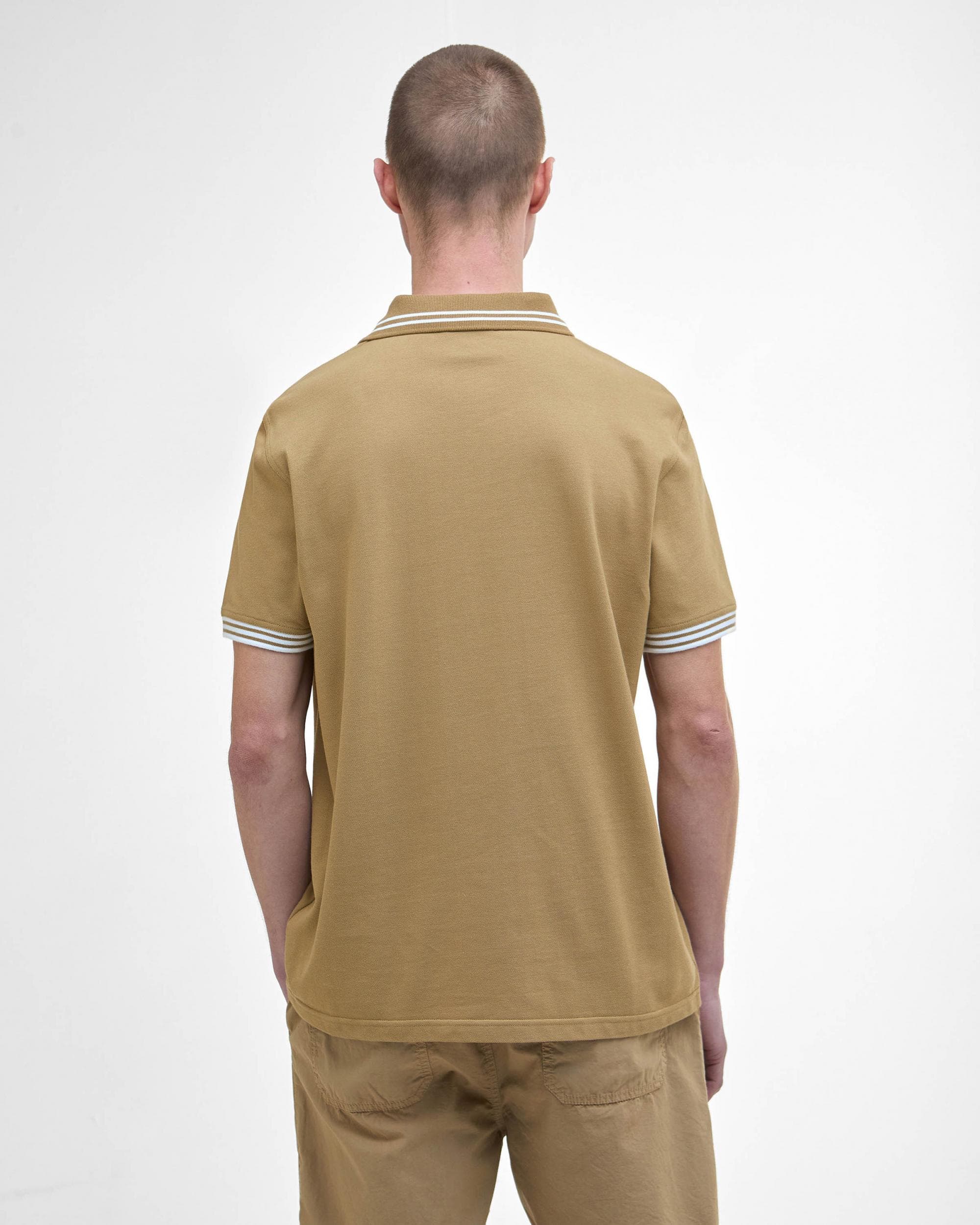 Barbour International Calibrated Mens Polo Shirt - Trench - Image 5