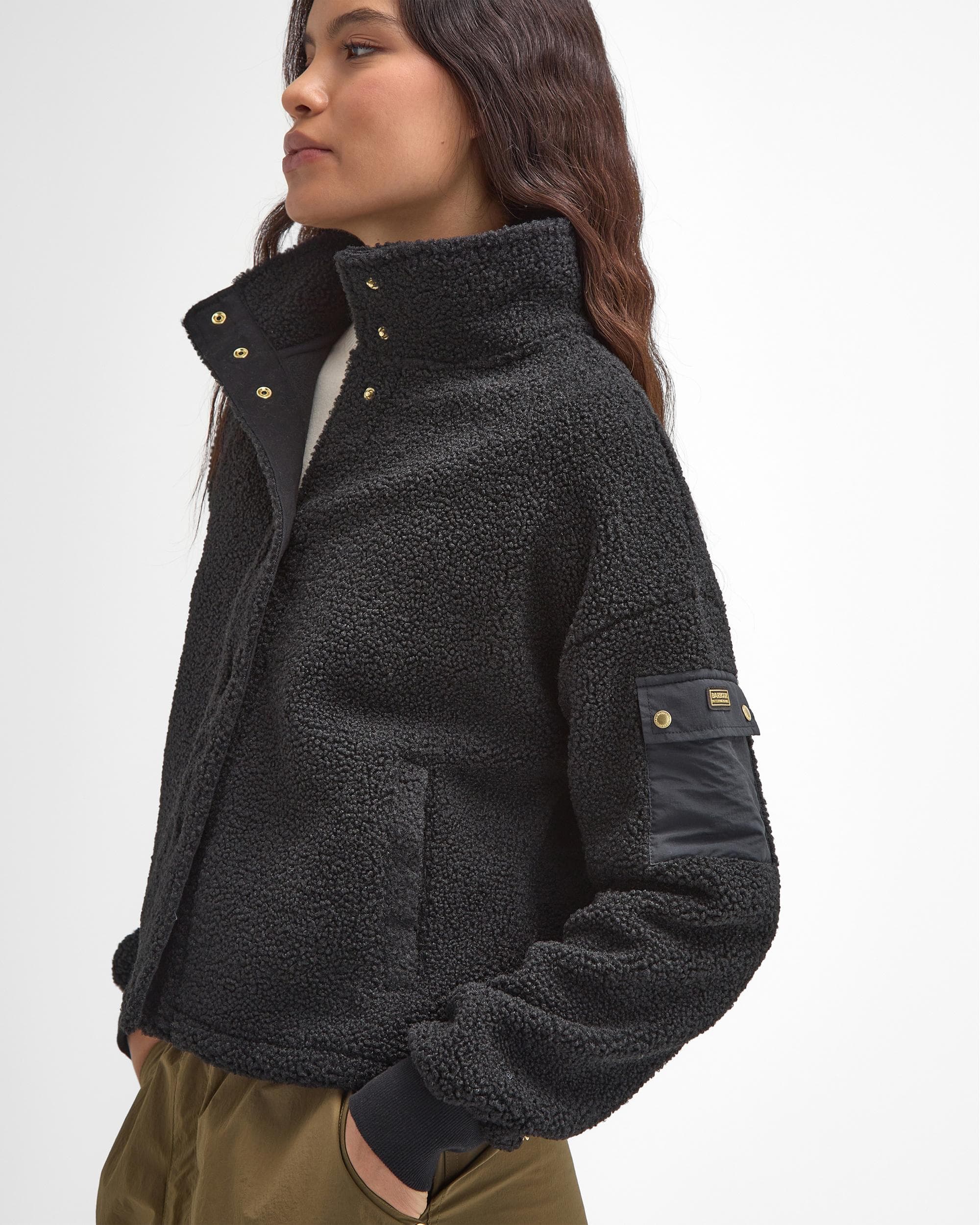 Barbour International Callie Womens Fleece Bomber - Image 2